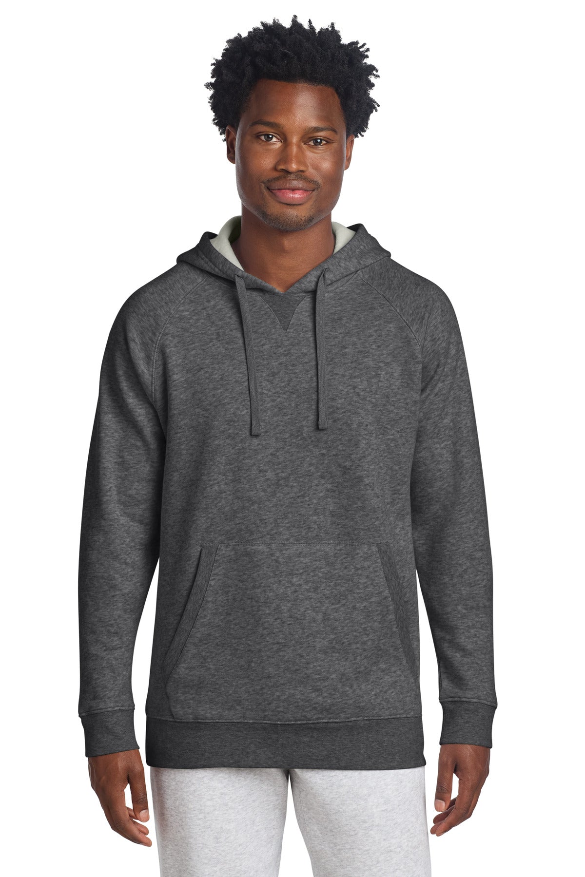 Sport-Tek Drive Fleece Pullover Hoodie STF200 in Graphite Heather