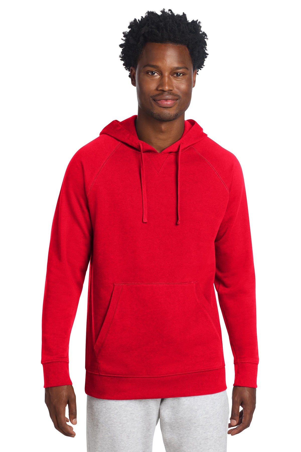 Sport-Tek Drive Fleece Pullover Hoodie STF200 in True Red