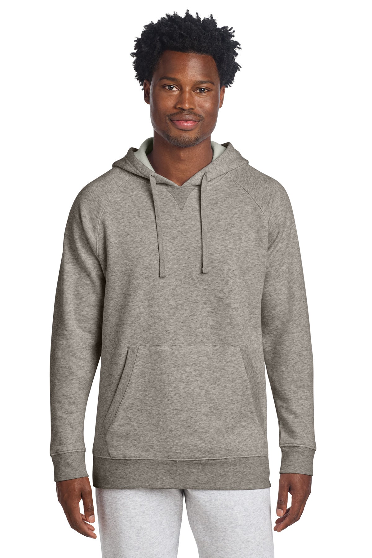 Sport-Tek Drive Fleece Pullover Hoodie STF200 in Vintage Heather