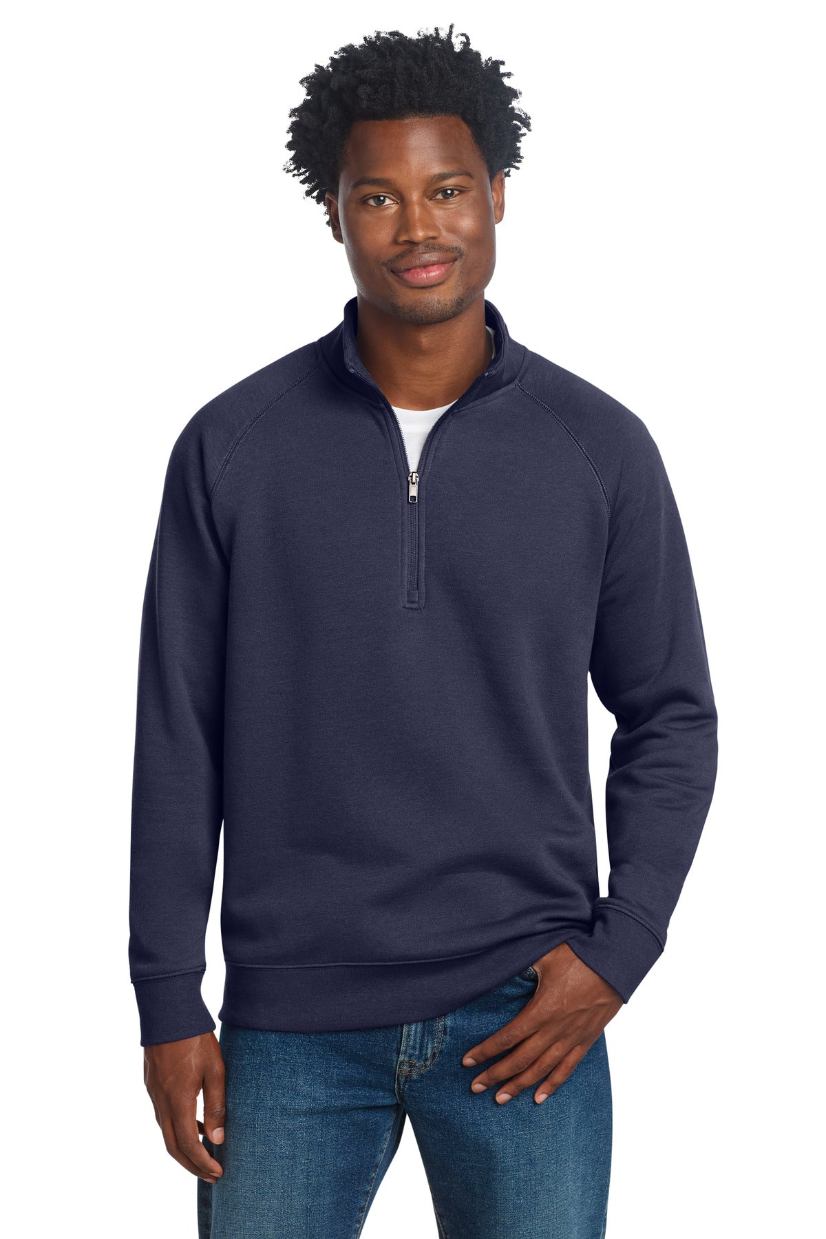 Sport-Tek Drive Fleece 1/4-Zip Pullover STF202 in True Navy