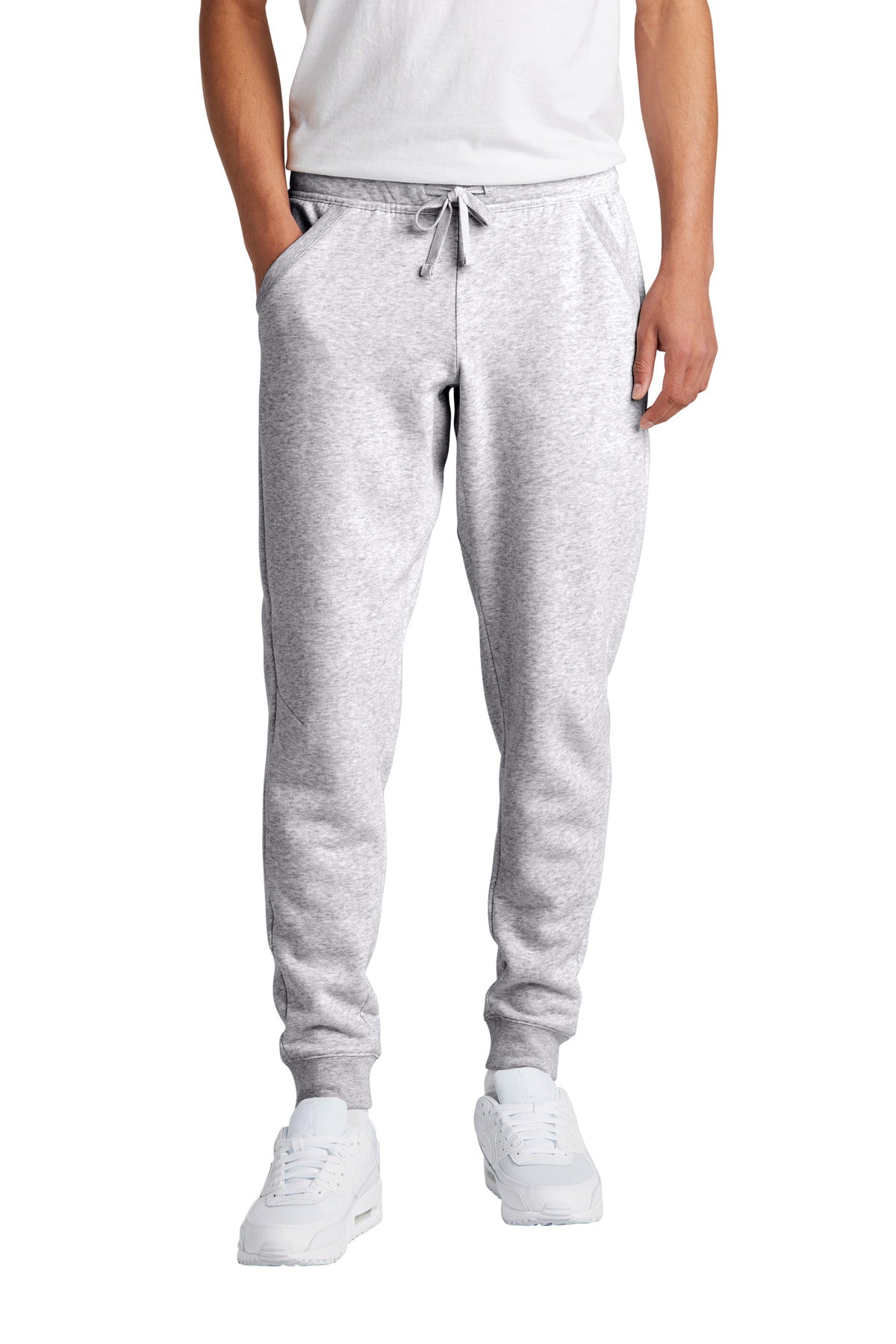 Sport-Tek Drive Fleece Jogger STF204 in Athletic Heather