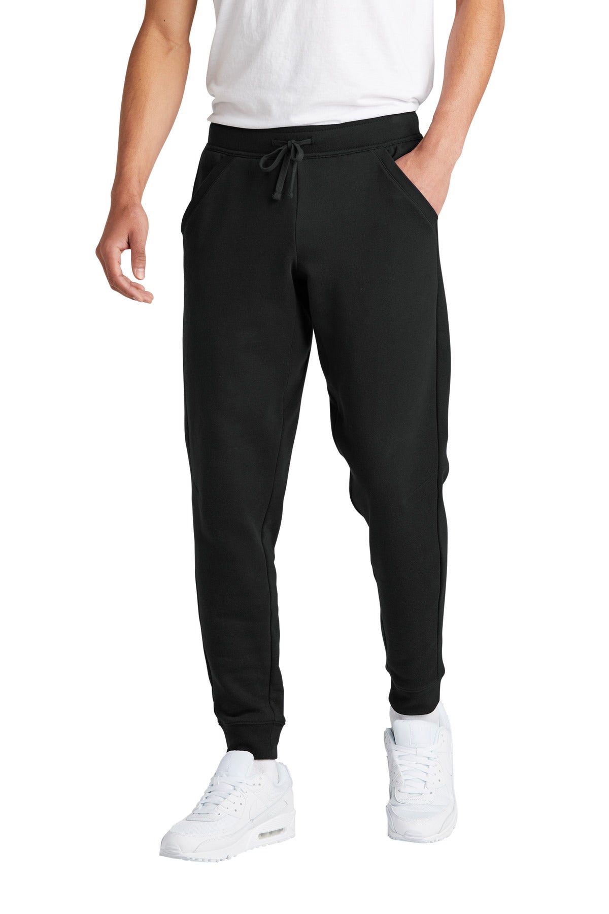 Sport-Tek Drive Fleece Jogger STF204 in Black