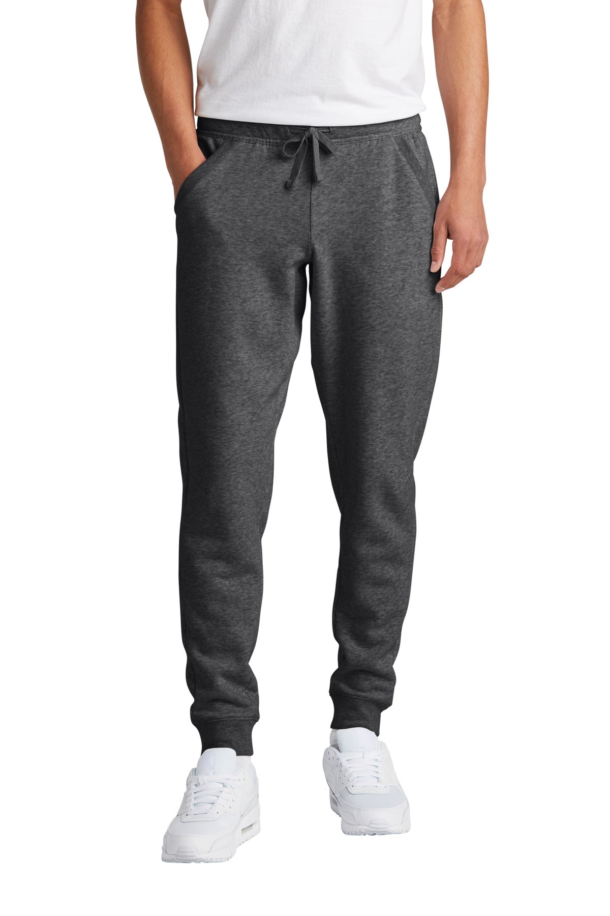 Sport-Tek Drive Fleece Jogger STF204 in Graphite Heather