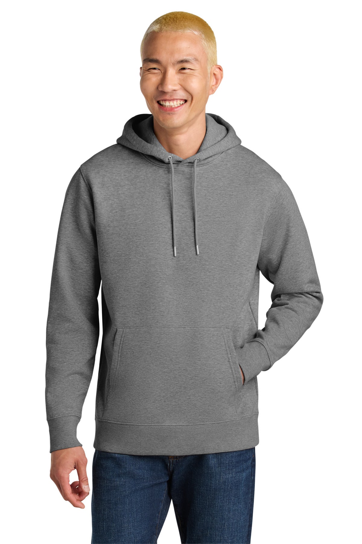 Stanley/Stella Unisex Cruiser 2.0 Hooded Sweatshirt SXU003 in Mid Heather Grey