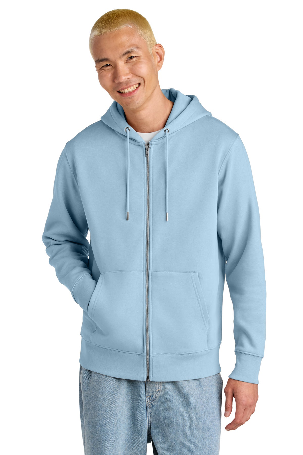Stanley/Stella Unisex Cultivator 2.0 Full-Zip Hooded Sweatshirt SXU005 in Blue Soul