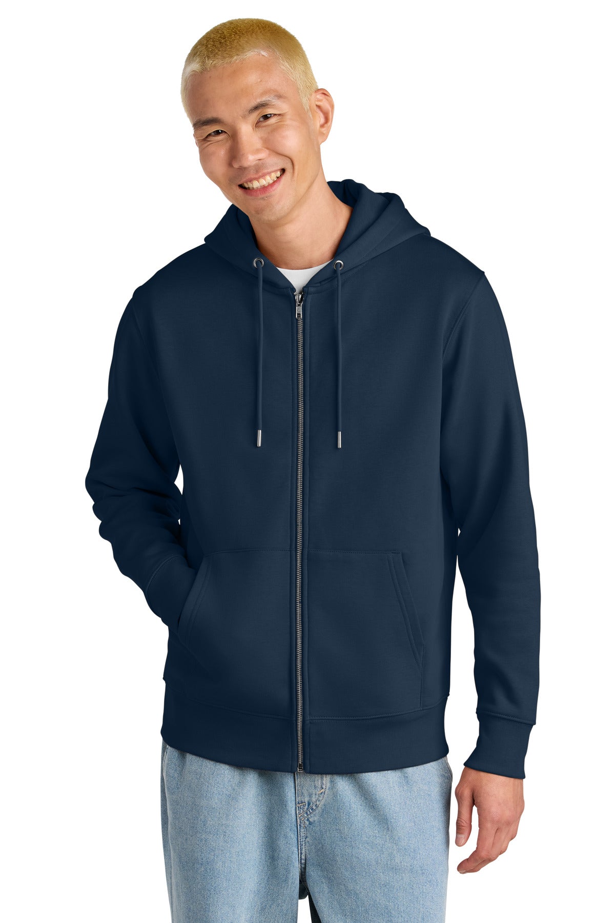 Stanley/Stella Unisex Cultivator 2.0 Full-Zip Hooded Sweatshirt SXU005 in French Navy
