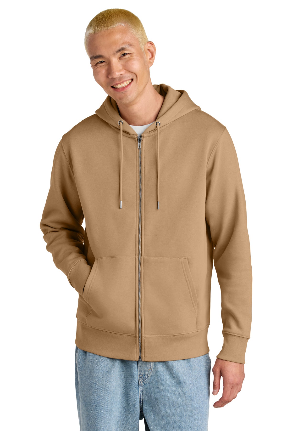 Stanley/Stella Unisex Cultivator 2.0 Full-Zip Hooded Sweatshirt SXU005 in Latte