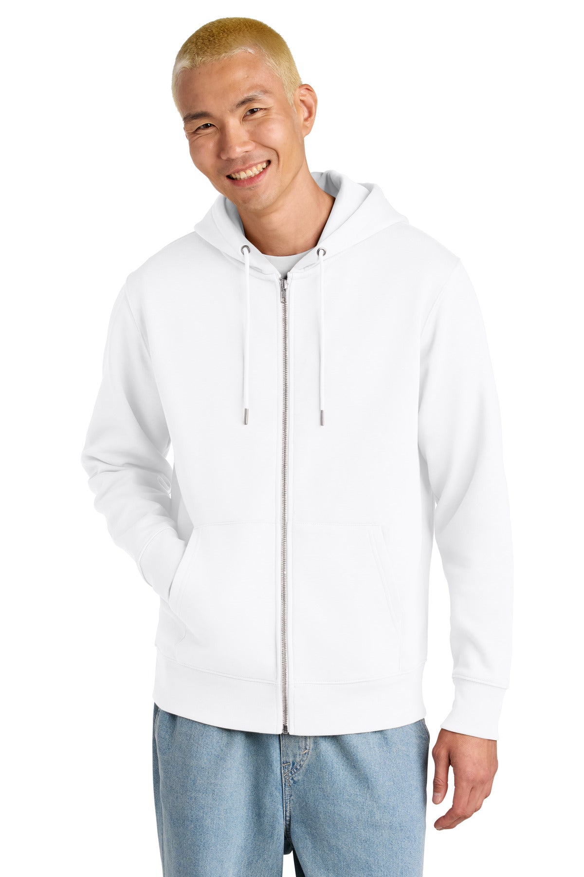 Stanley/Stella Unisex Cultivator 2.0 Full-Zip Hooded Sweatshirt SXU005 in White