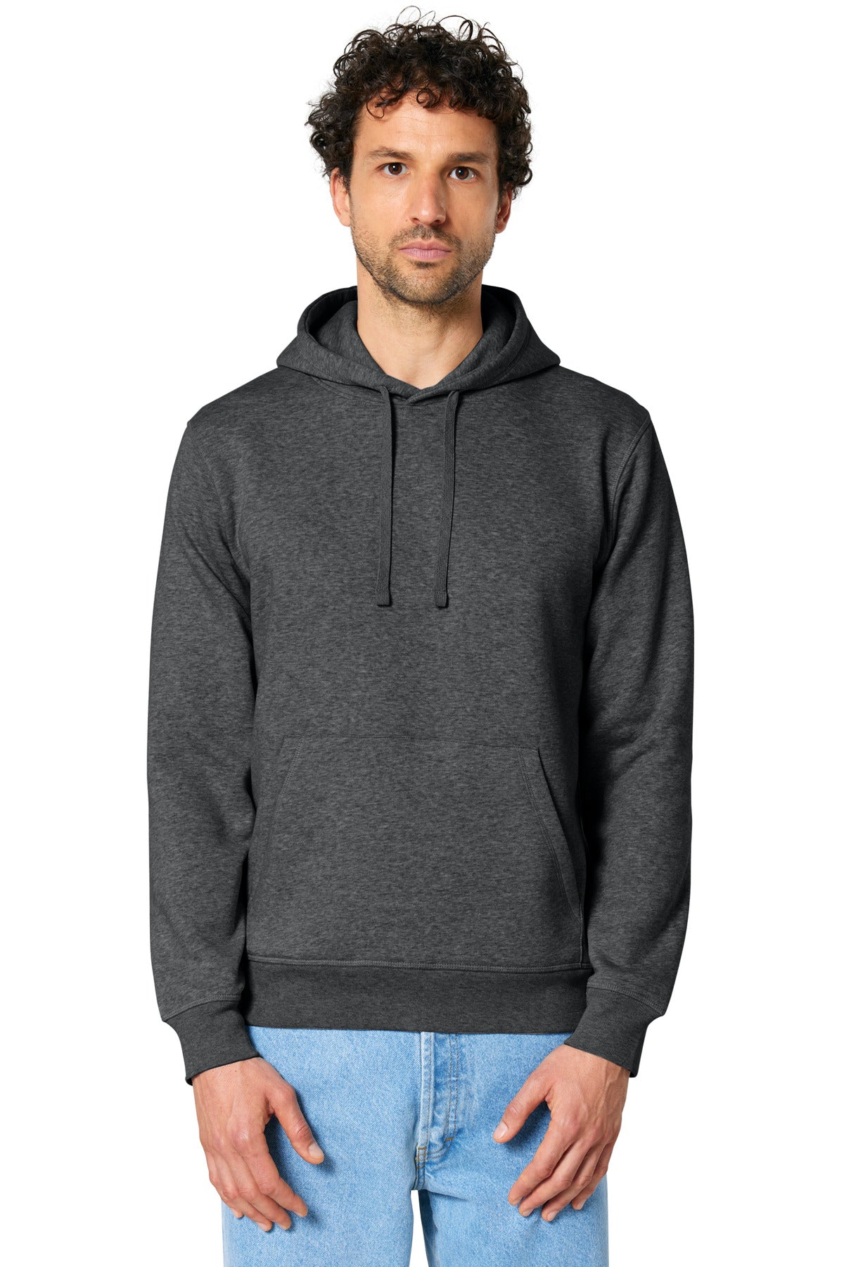 Stanley/Stella Unisex Drummer 2.0 Hooded Sweatshirt SXU009 in Dark Heather Grey