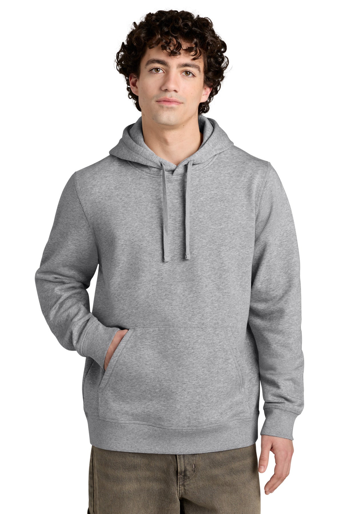 Stanley/Stella Unisex Drummer 2.0 Hooded Sweatshirt SXU009 in Heather Grey