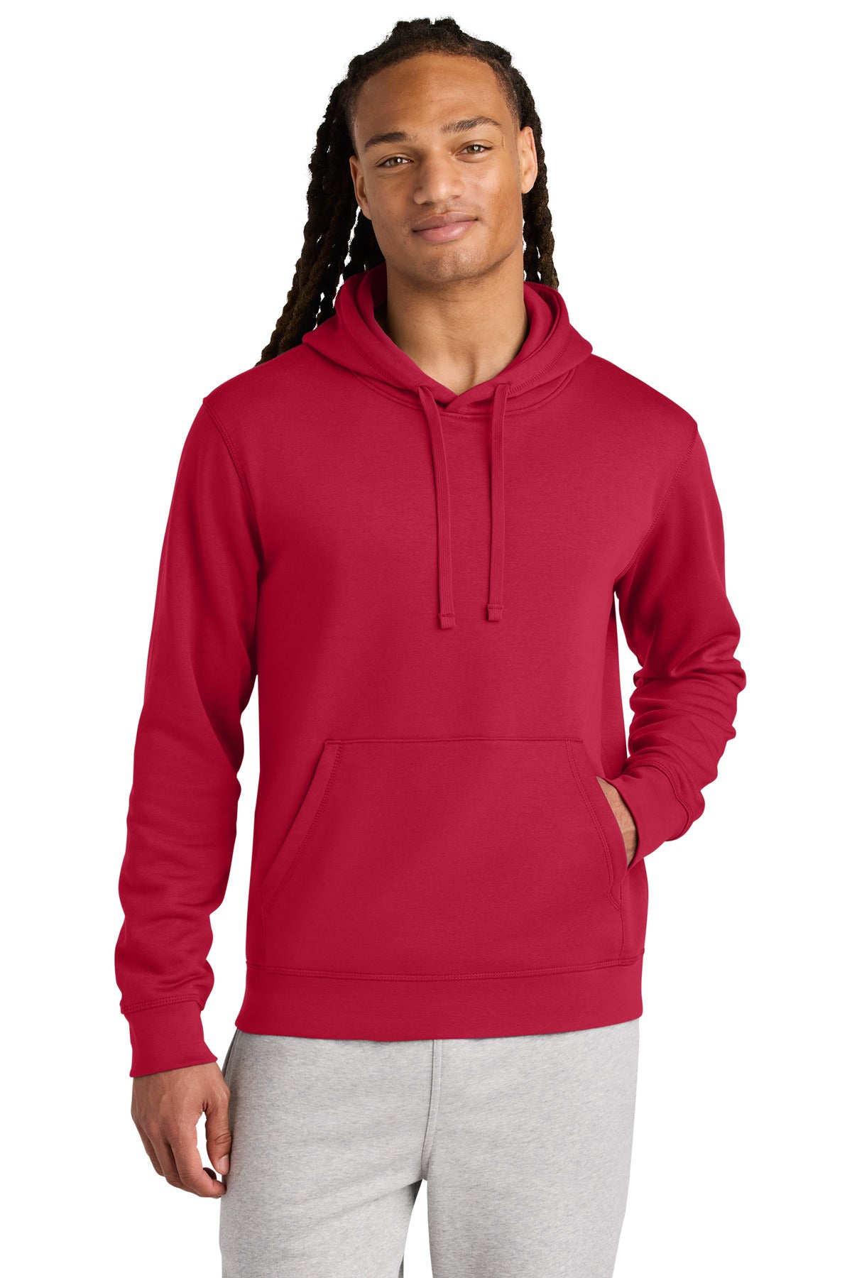 Stanley/Stella Unisex Drummer 2.0 Hooded Sweatshirt SXU009 in Red