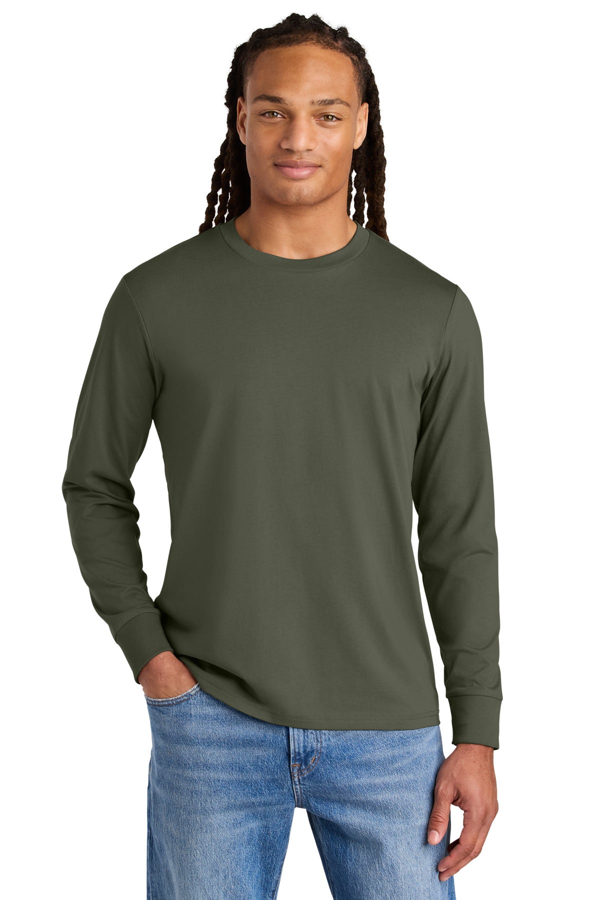 Stanley/Stella Unisex Creator 2.0 Long Sleeve Tee SXU022 in Khaki Green