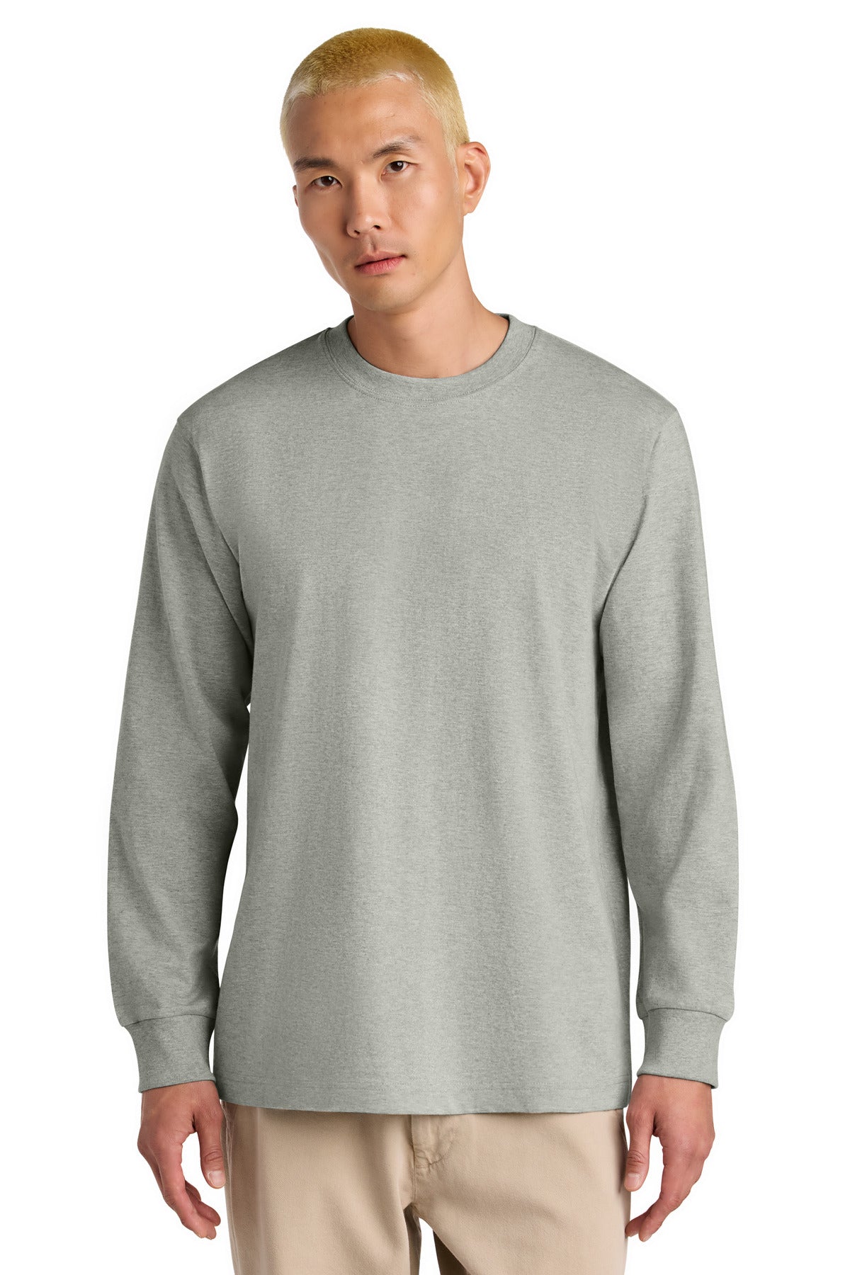 Stanley/Stella Unisex Freestyler Heavyweight Long Sleeve Tee SXU023 in Heather Grey