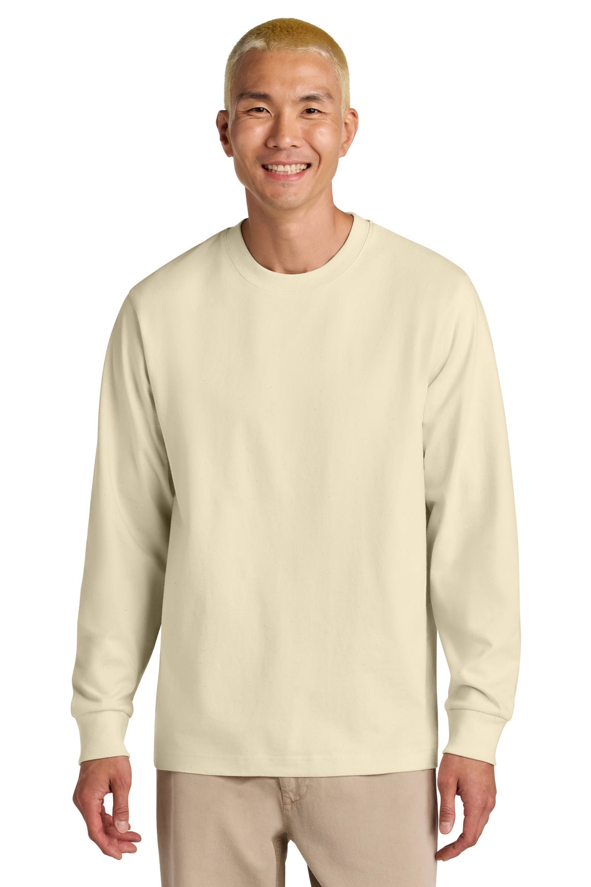 Stanley/Stella Unisex Freestyler Heavyweight Long Sleeve Tee SXU023 in Natural Raw