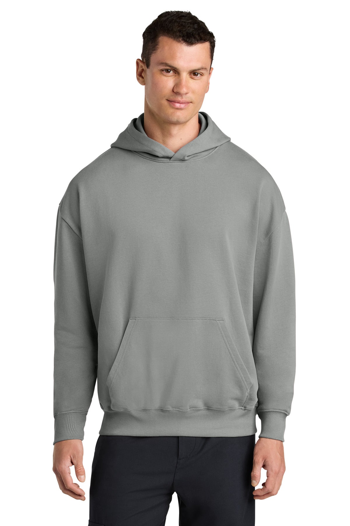 Stanley/Stella Unisex Cooper Dry Hooded Sweatshirt SXU028 in Misty Grey