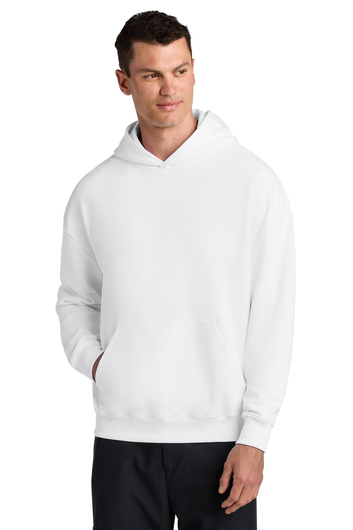 Stanley/Stella Unisex Cooper Dry Hooded Sweatshirt SXU028 in White