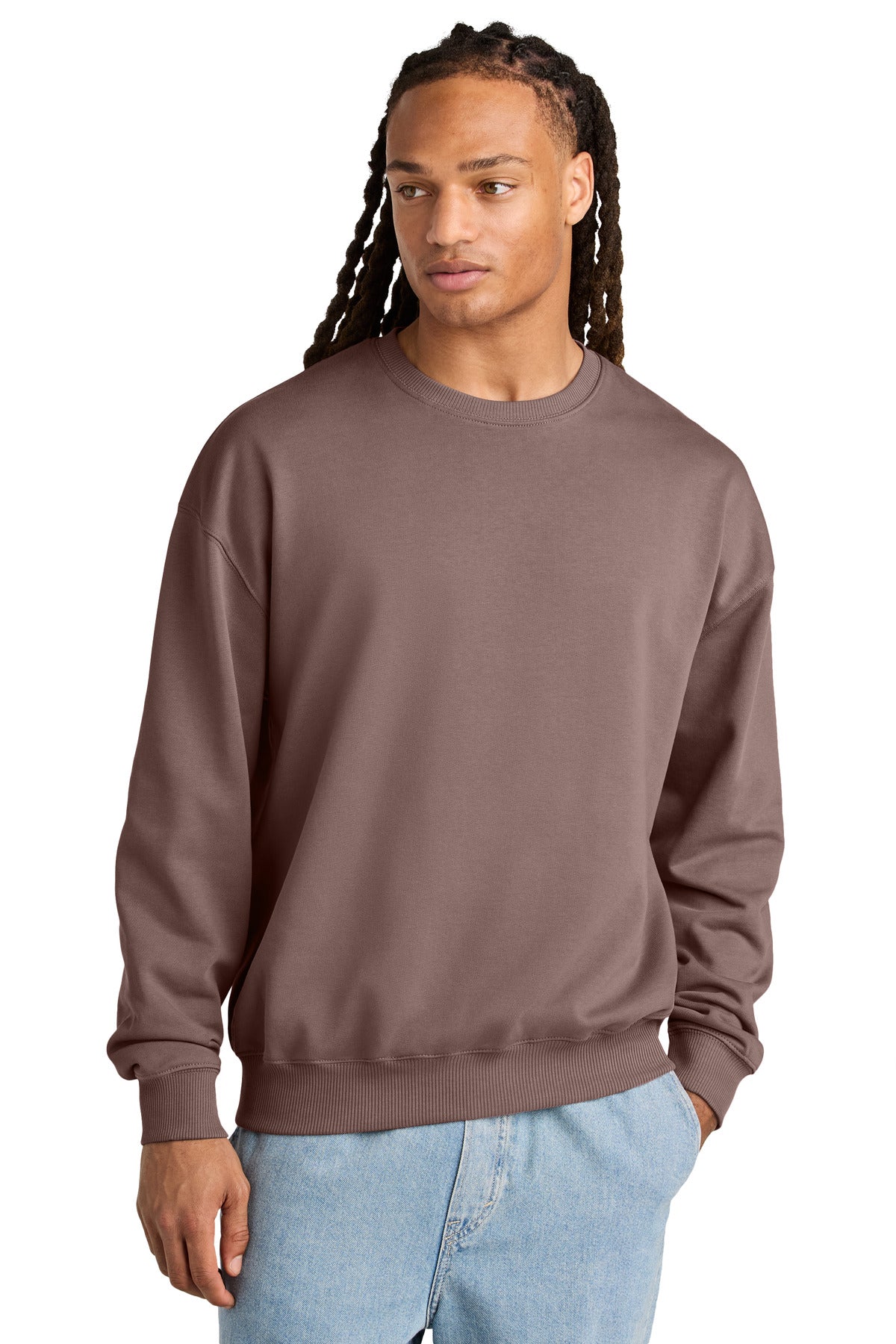 Stanley/Stella Unisex Ledger Dry Crewneck Sweatshirt SXU029 in Kaffa Coffee