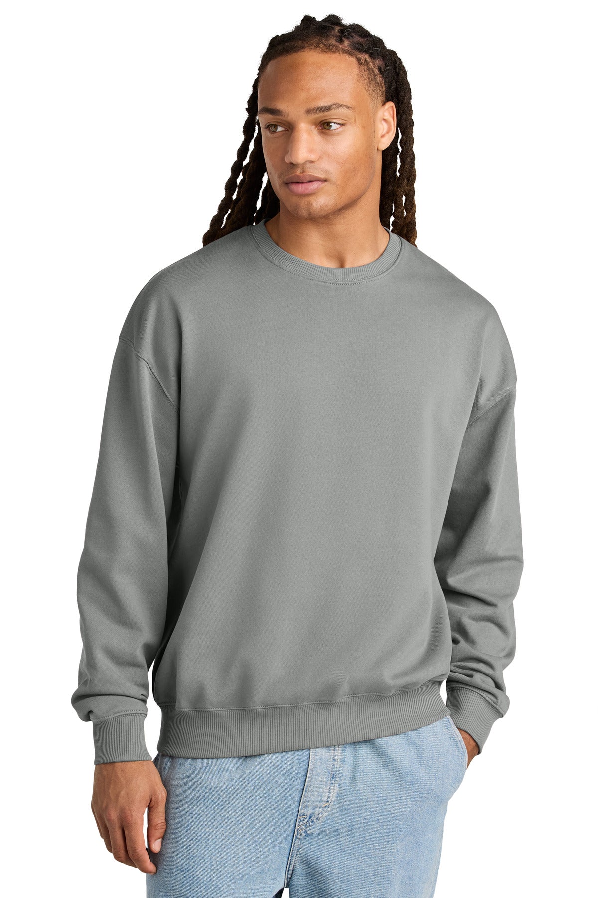 Stanley/Stella Unisex Ledger Dry Crewneck Sweatshirt SXU029 in Misty Grey