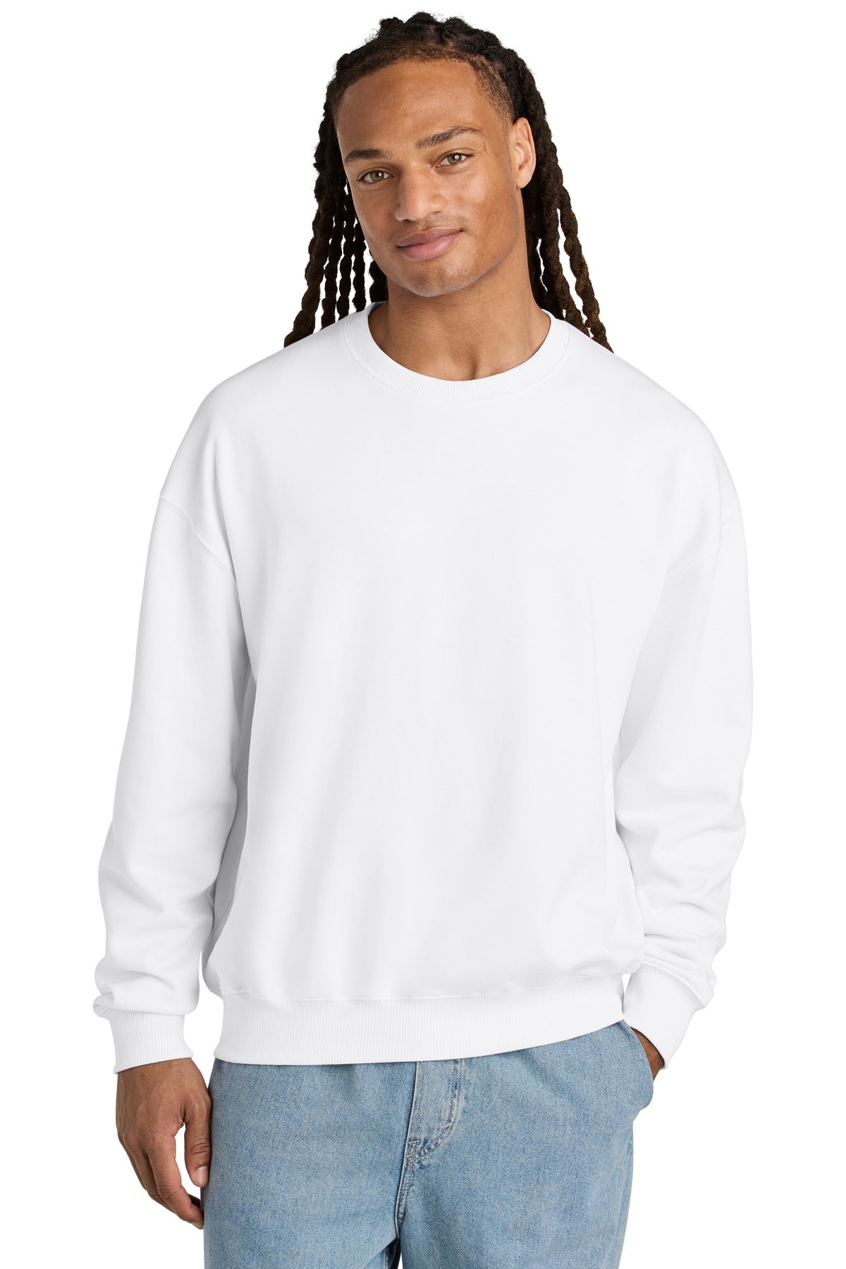 Stanley/Stella Unisex Ledger Dry Crewneck Sweatshirt SXU029 in White