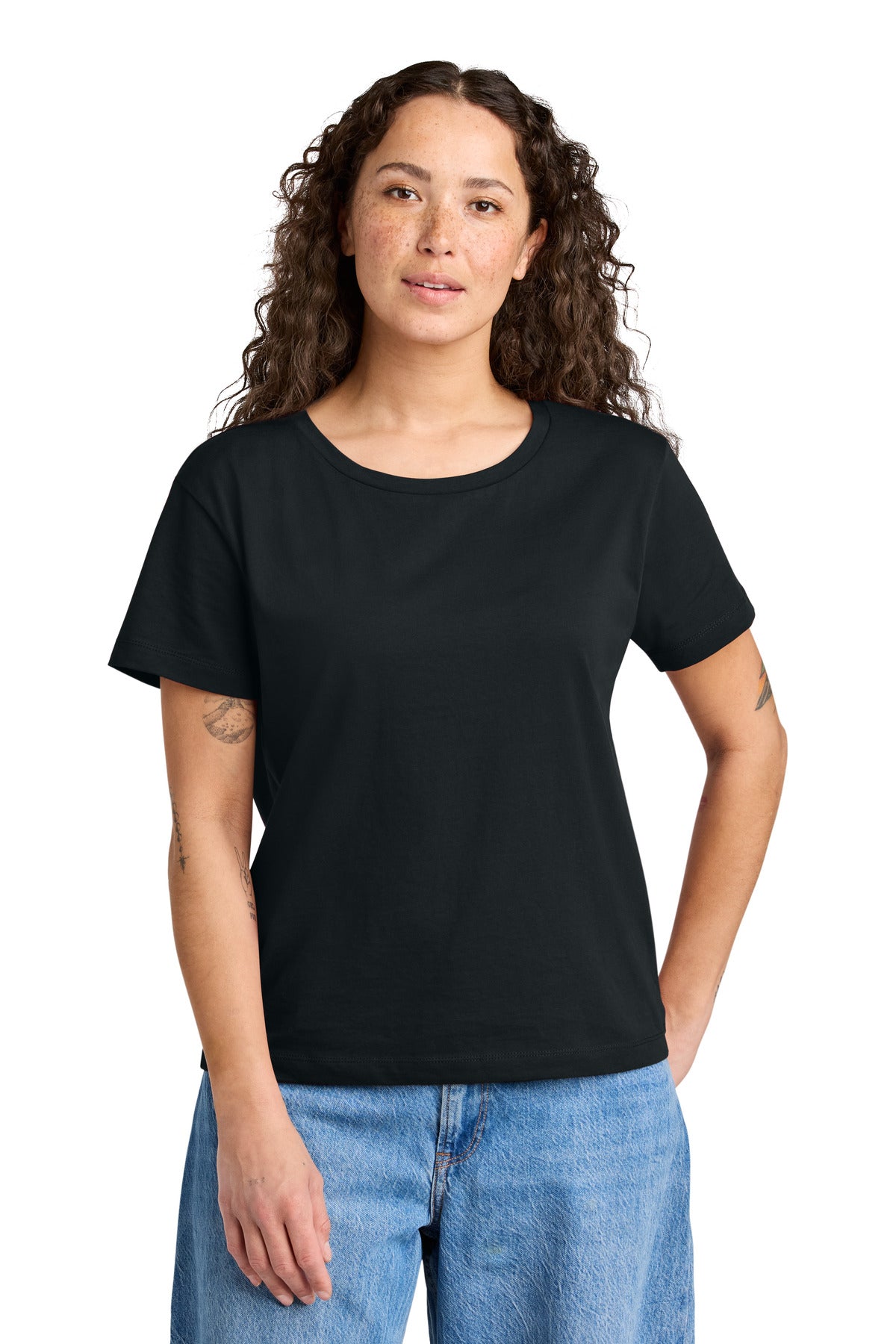 Stanley/Stella Women's Stella Serena Scoop Neck Tee SXW008 in Black