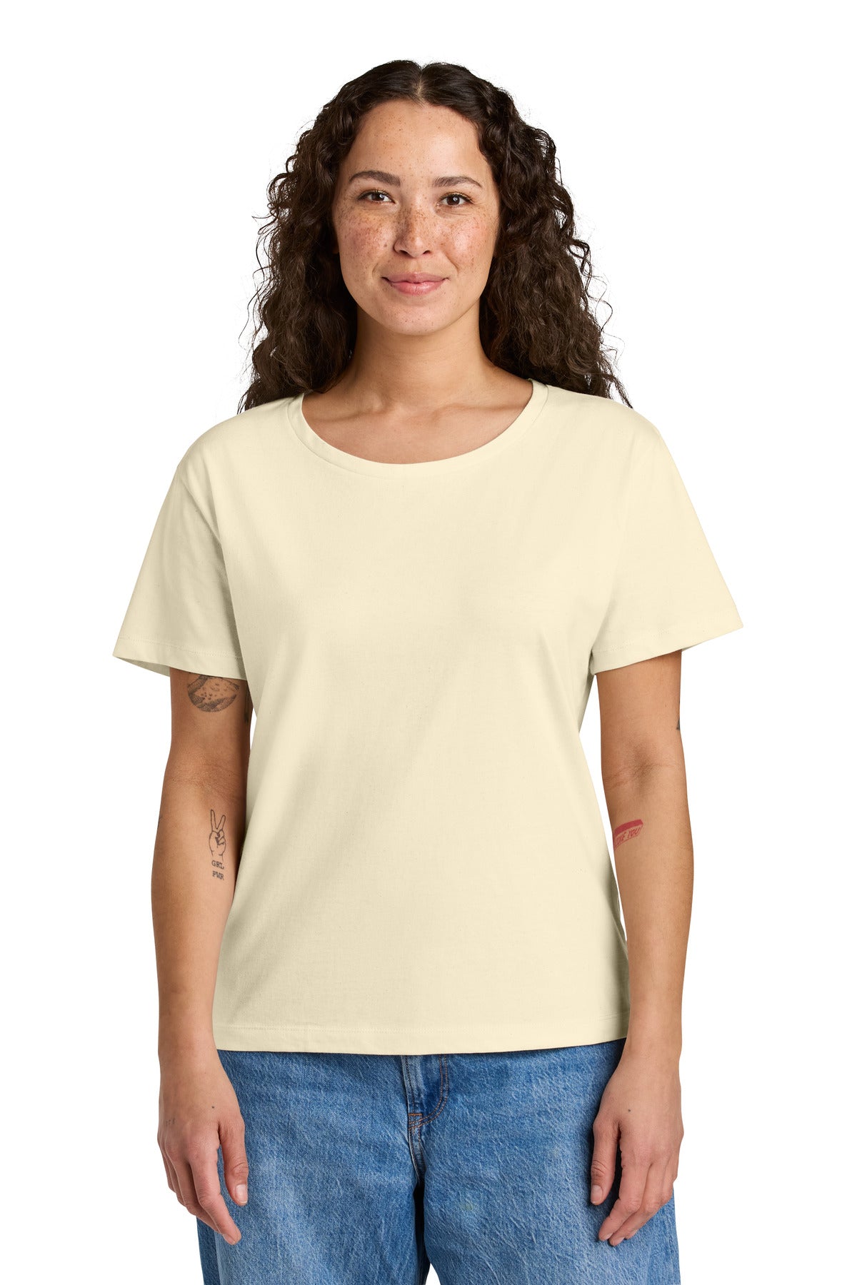 Stanley/Stella Women's Stella Serena Scoop Neck Tee SXW008 in Natural Raw