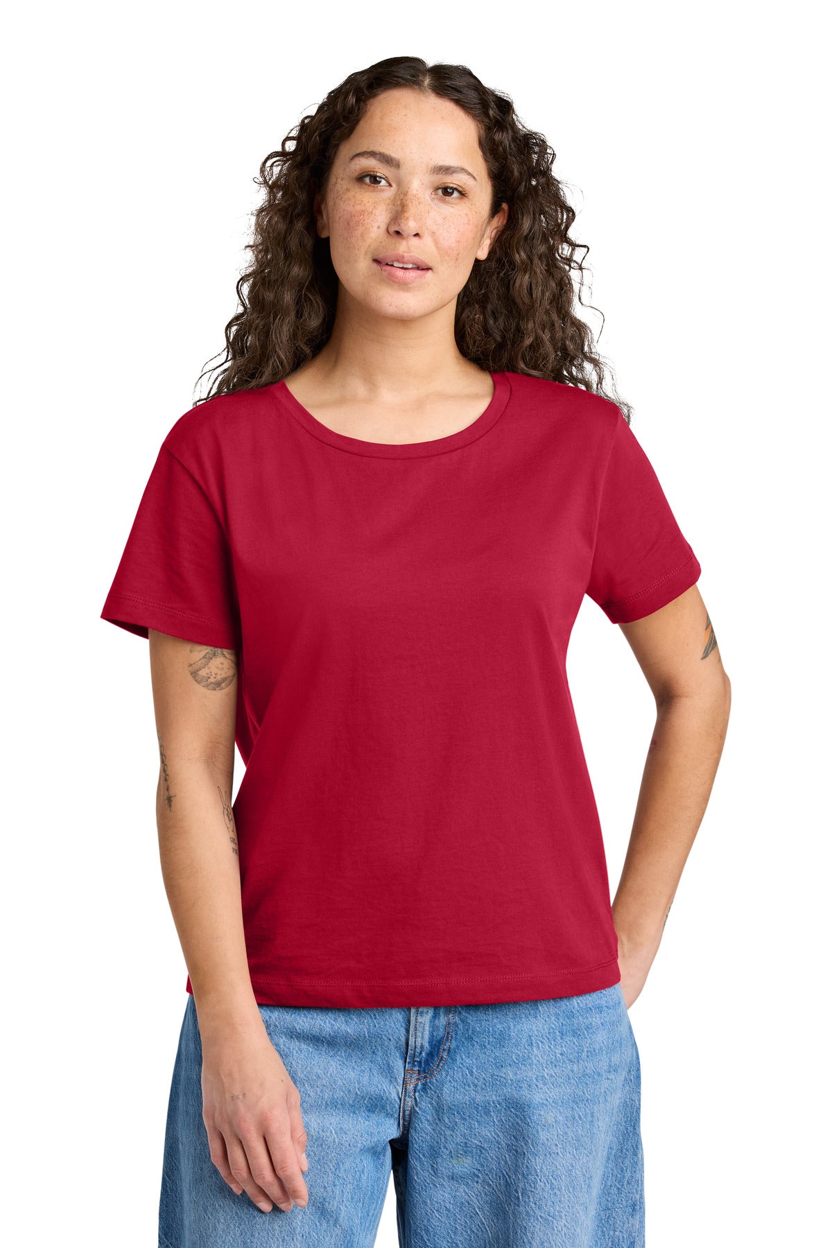 Stanley/Stella Women's Stella Serena Scoop Neck Tee SXW008 in Red