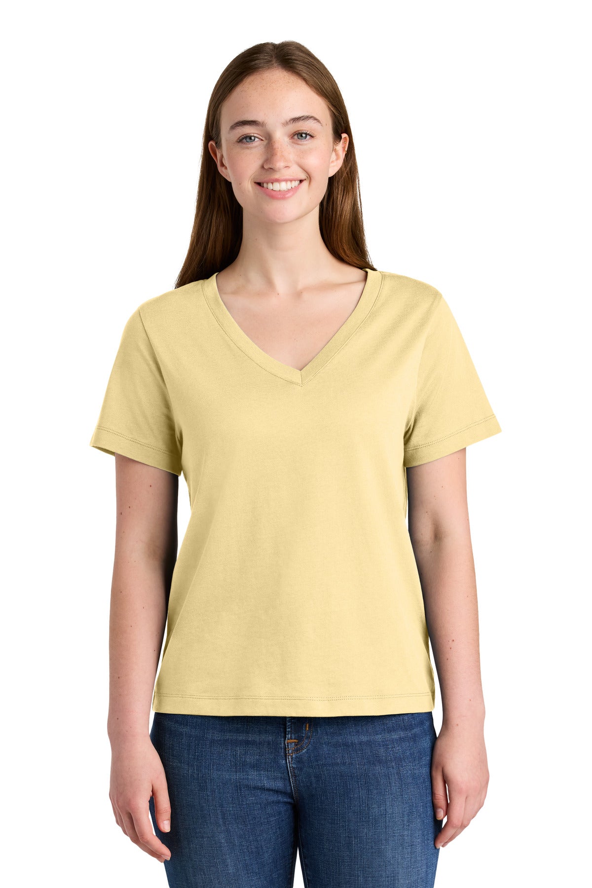Stanley/Stella Women's Stella Isla V-Neck Tee SXW032 in Butter
