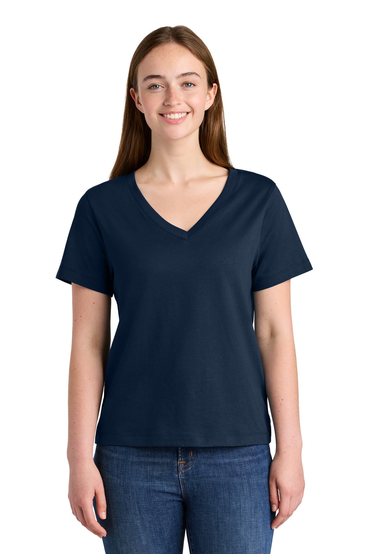 Stanley/Stella Women's Stella Isla V-Neck Tee SXW032 in French Navy