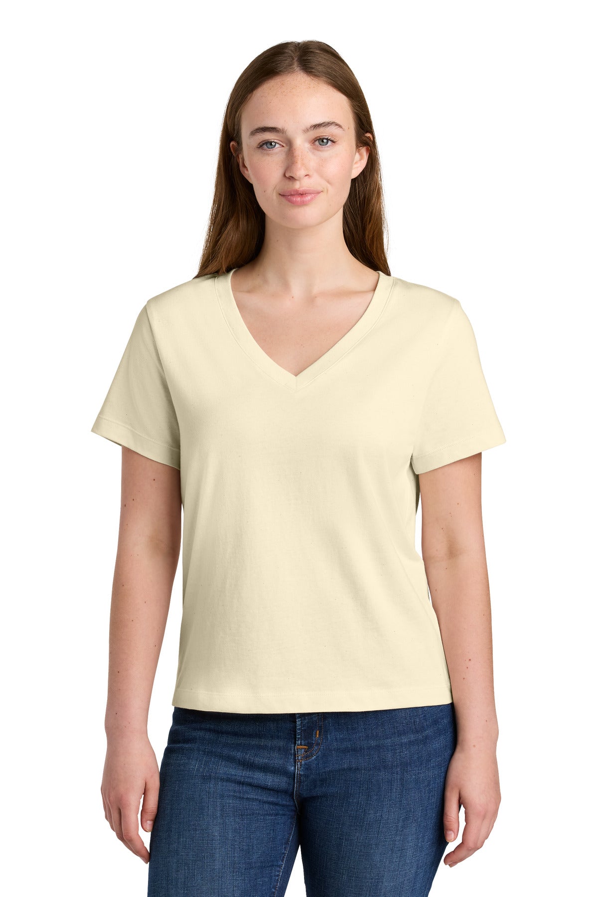 Stanley/Stella Women's Stella Isla V-Neck Tee SXW032 in Natural Raw