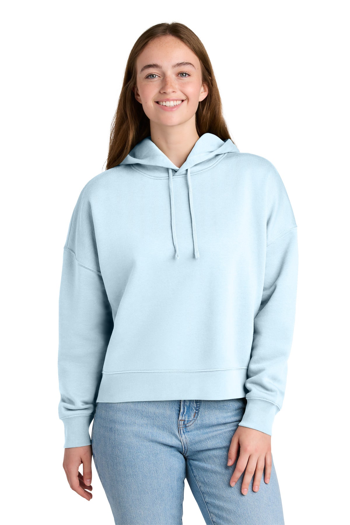 Stanley/Stella Women's Stella Nora Hooded Sweatshirt SXW035 in Blue Ice