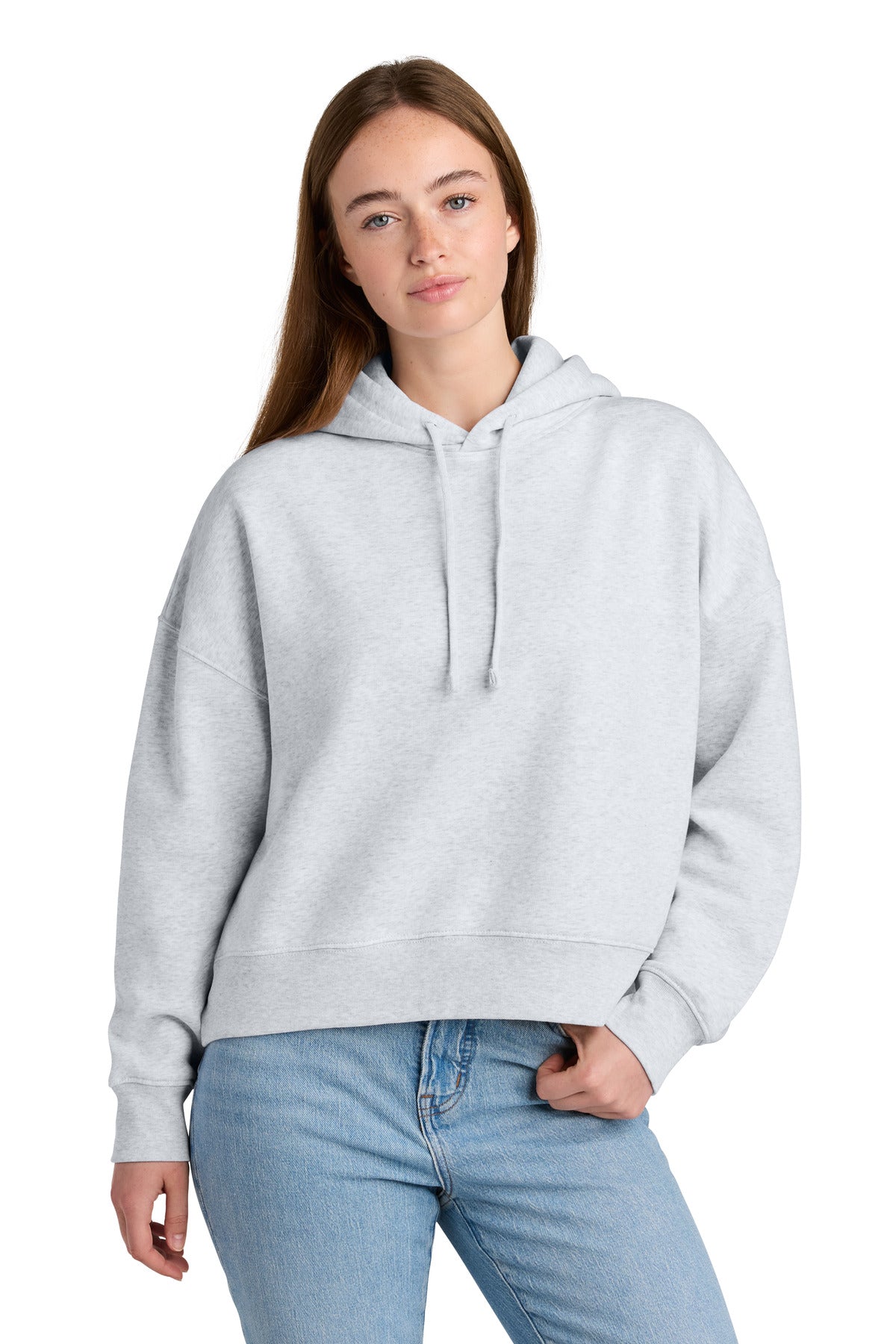 Stanley/Stella Women's Stella Nora Hooded Sweatshirt SXW035 in Cool Heather Grey