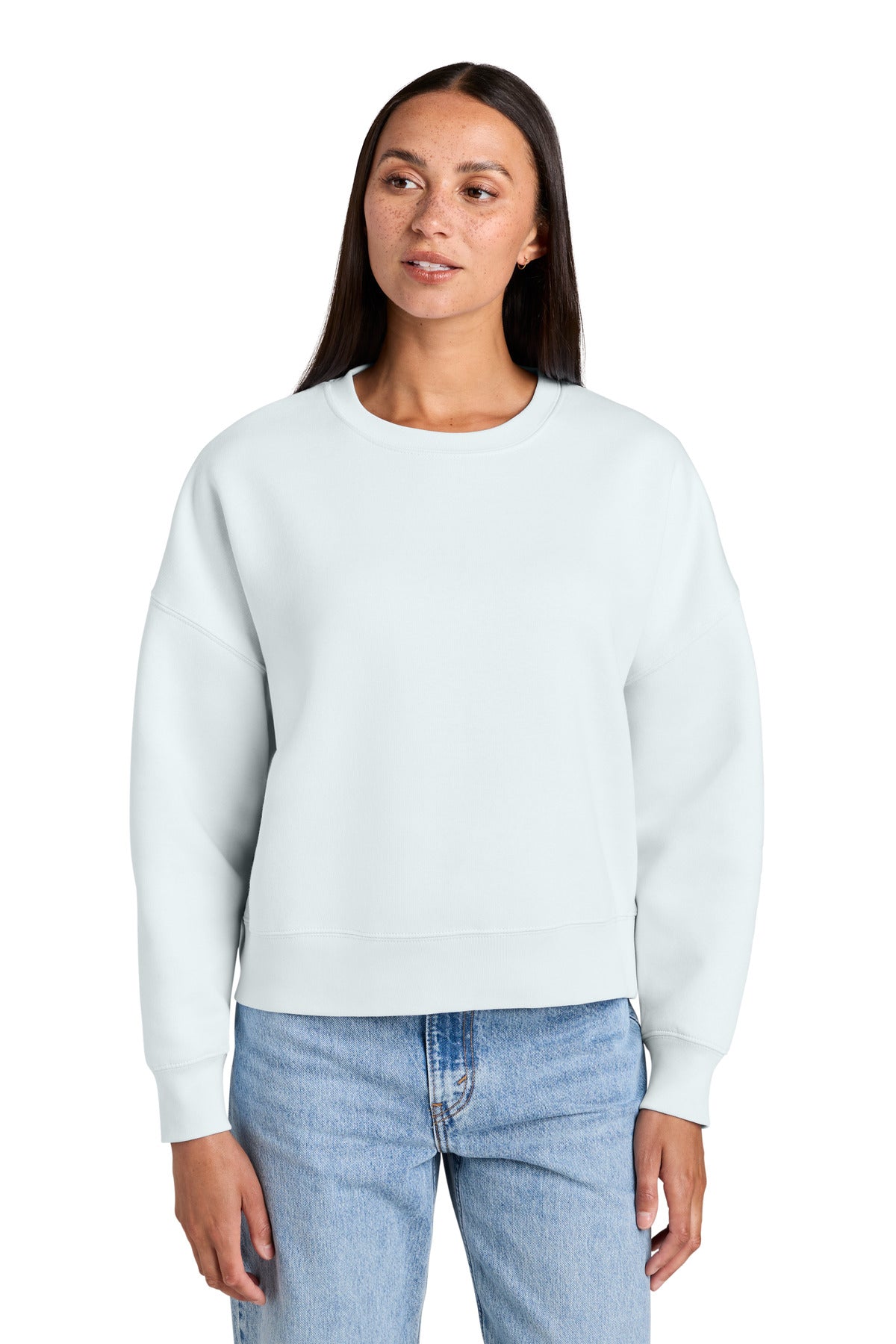 Stanley/Stella Women's Stella Alma Crewneck Sweatshirt SXW036 in Blue Ice