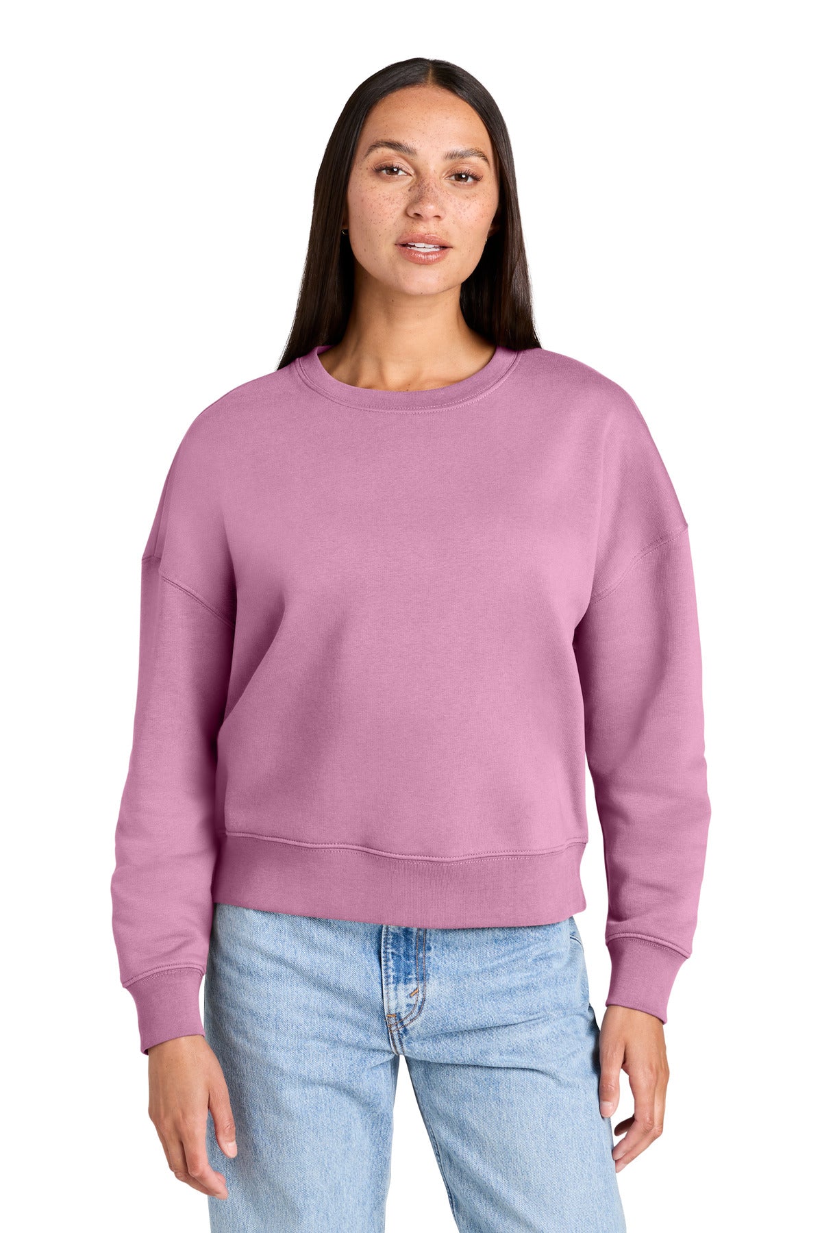 Stanley/Stella Women's Stella Alma Crewneck Sweatshirt SXW036 in Bubble Pink