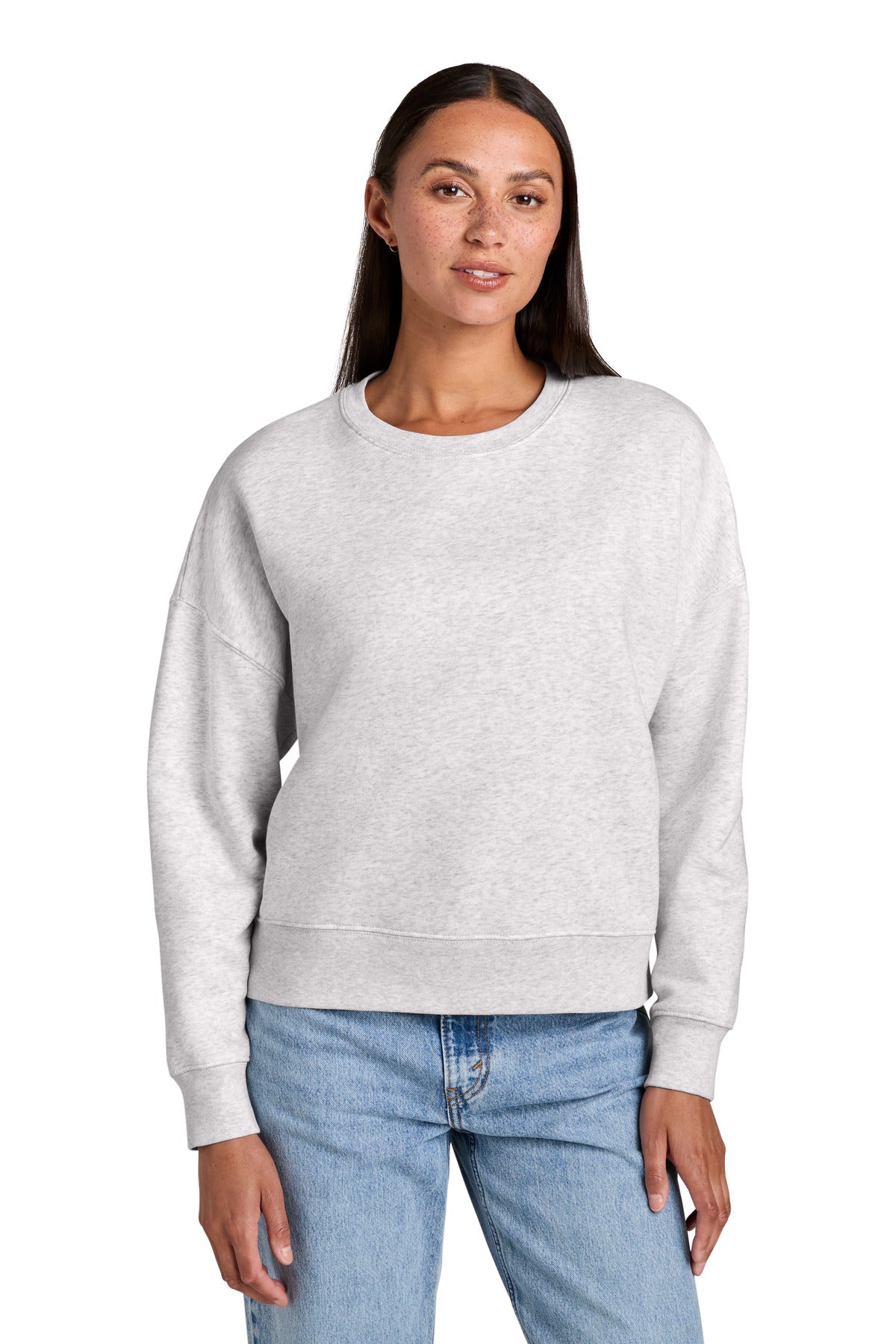 Stanley/Stella Women's Stella Alma Crewneck Sweatshirt SXW036 in Cool Heather Grey