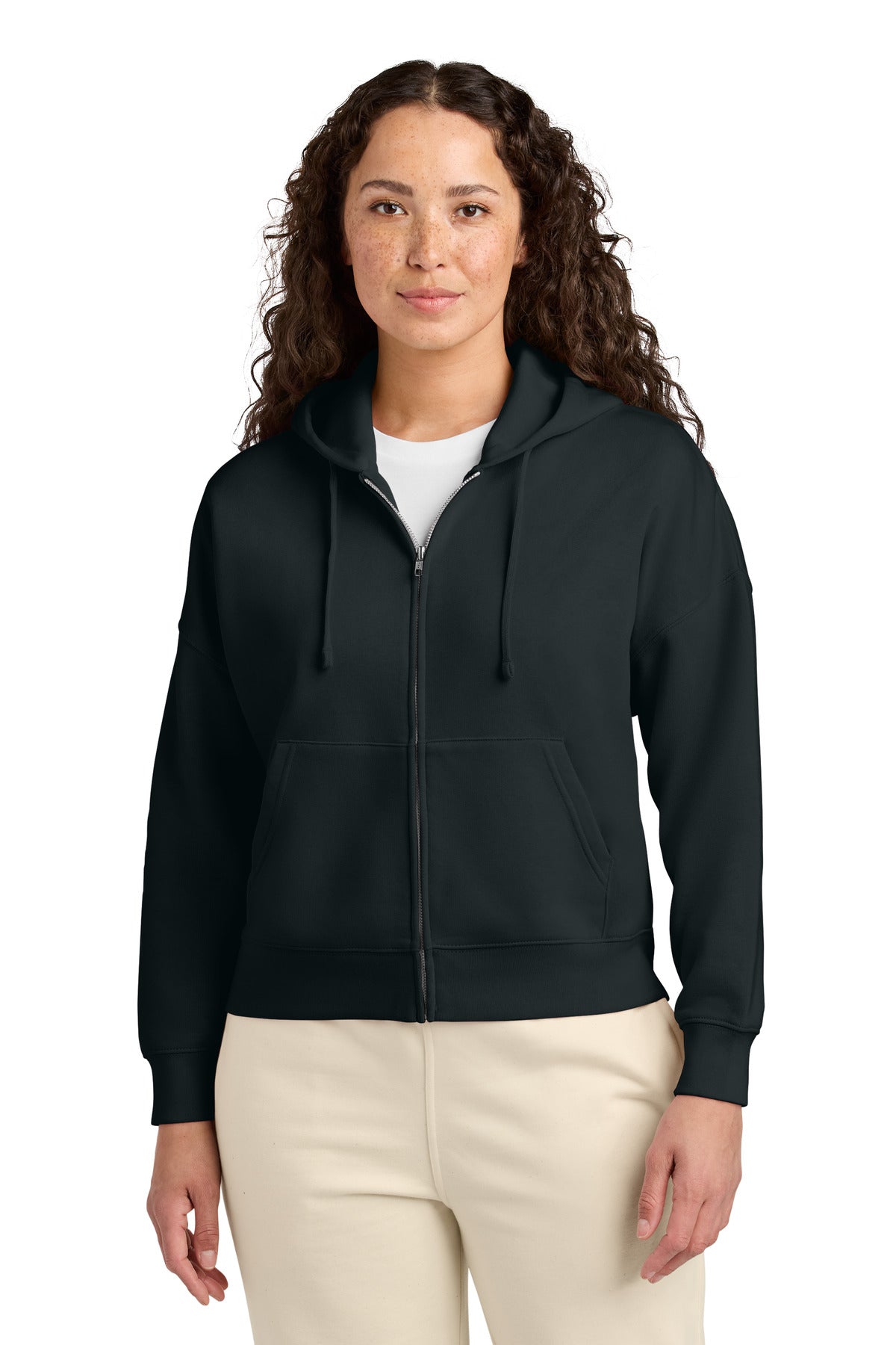Stanley/Stella Women's Stella Ida Full-Zip Hooded Sweatshirt SXW037 in Black