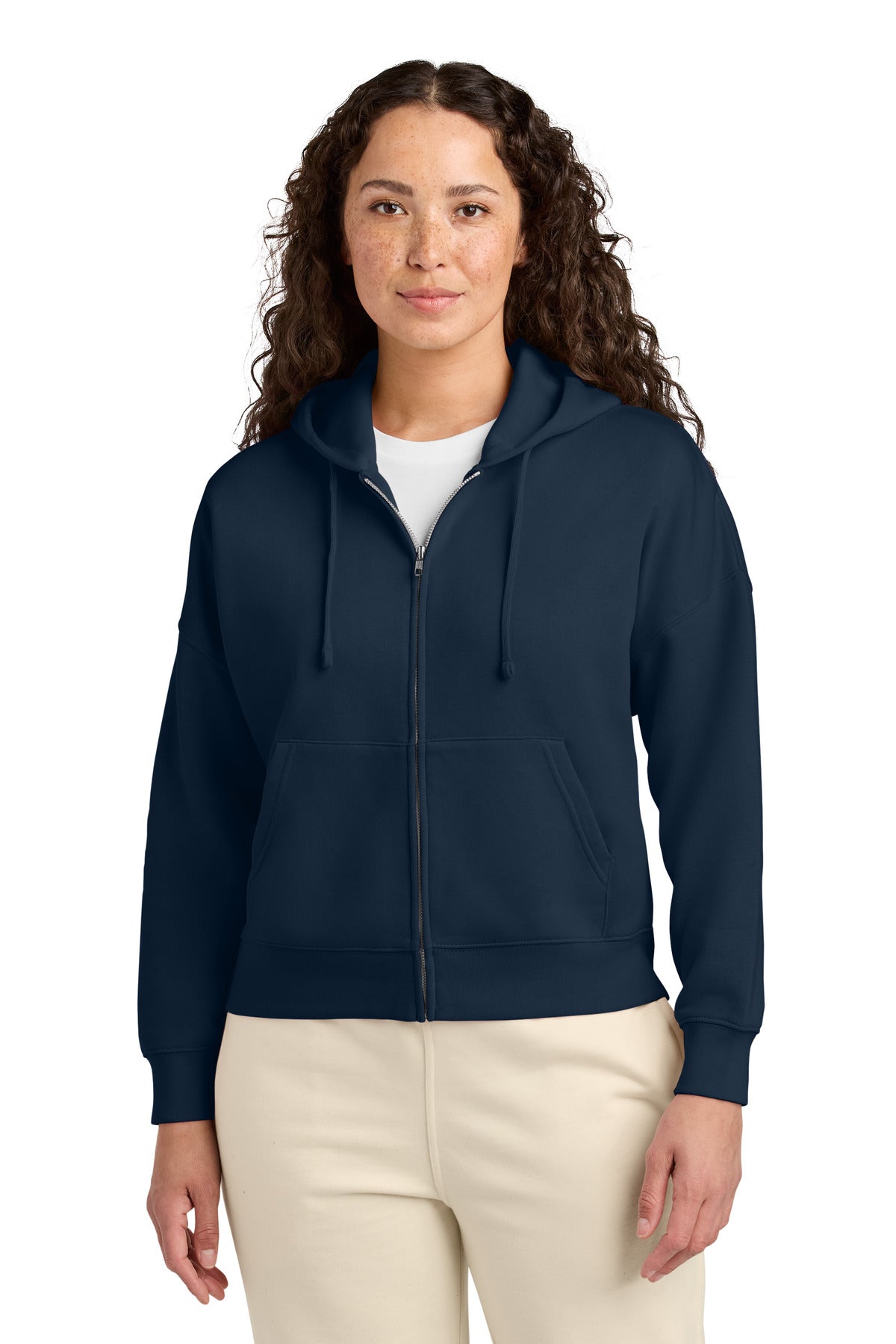 Stanley/Stella Women's Stella Ida Full-Zip Hooded Sweatshirt SXW037 in French Navy