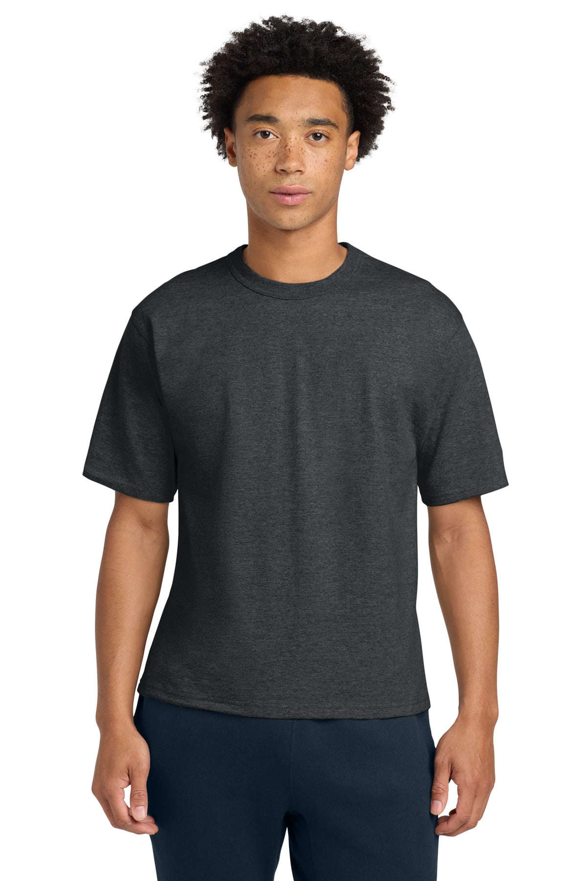 Champion   Heritage 7-Oz. Jersey Tee T105 in Charcoal Heather