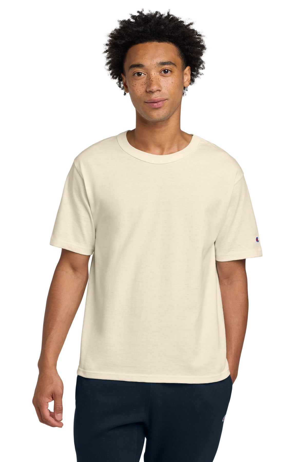 Champion   Heritage 7-Oz. Jersey Tee T105 in Natural
