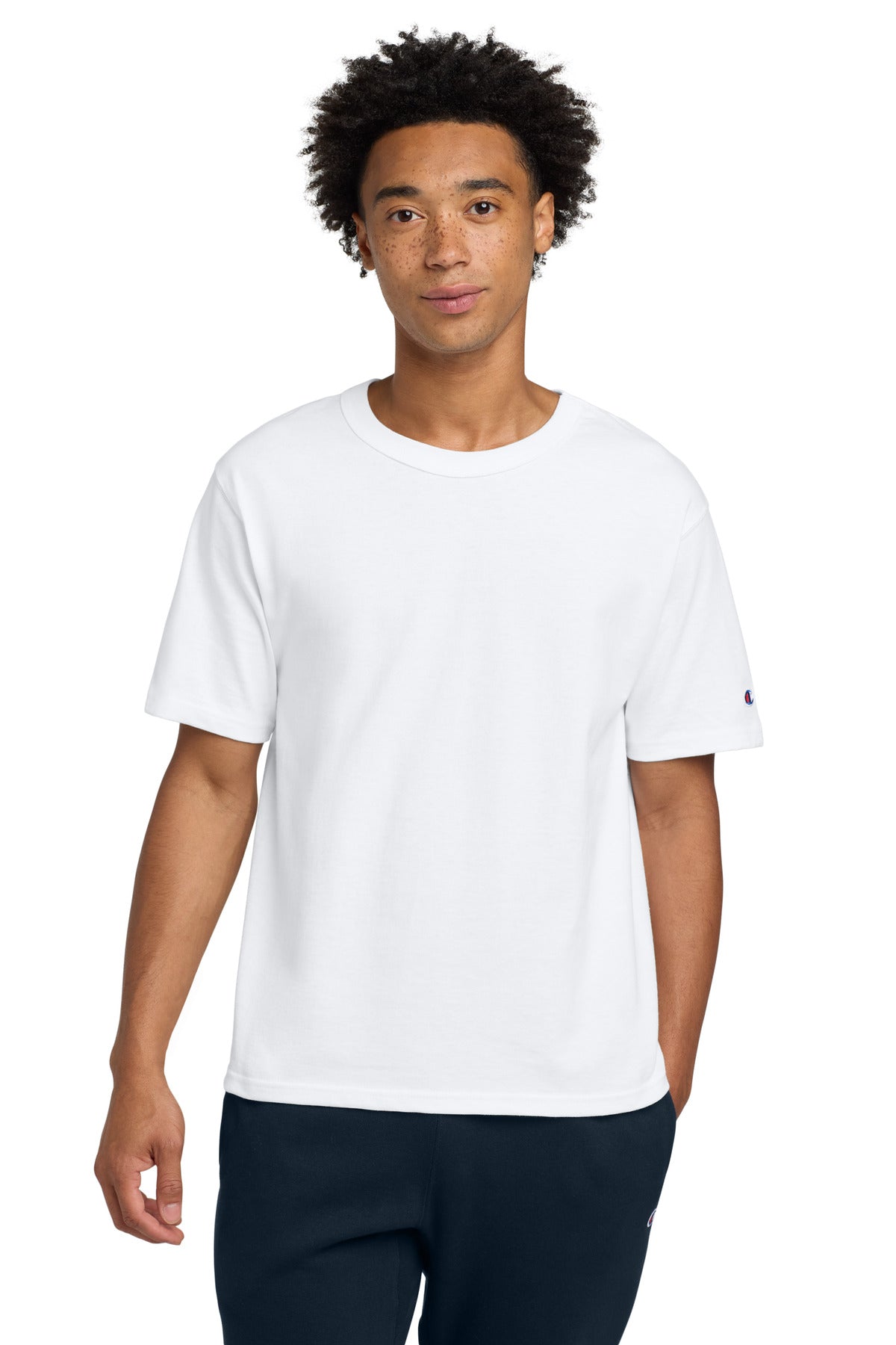 Champion   Heritage 7-Oz. Jersey Tee T105 in White