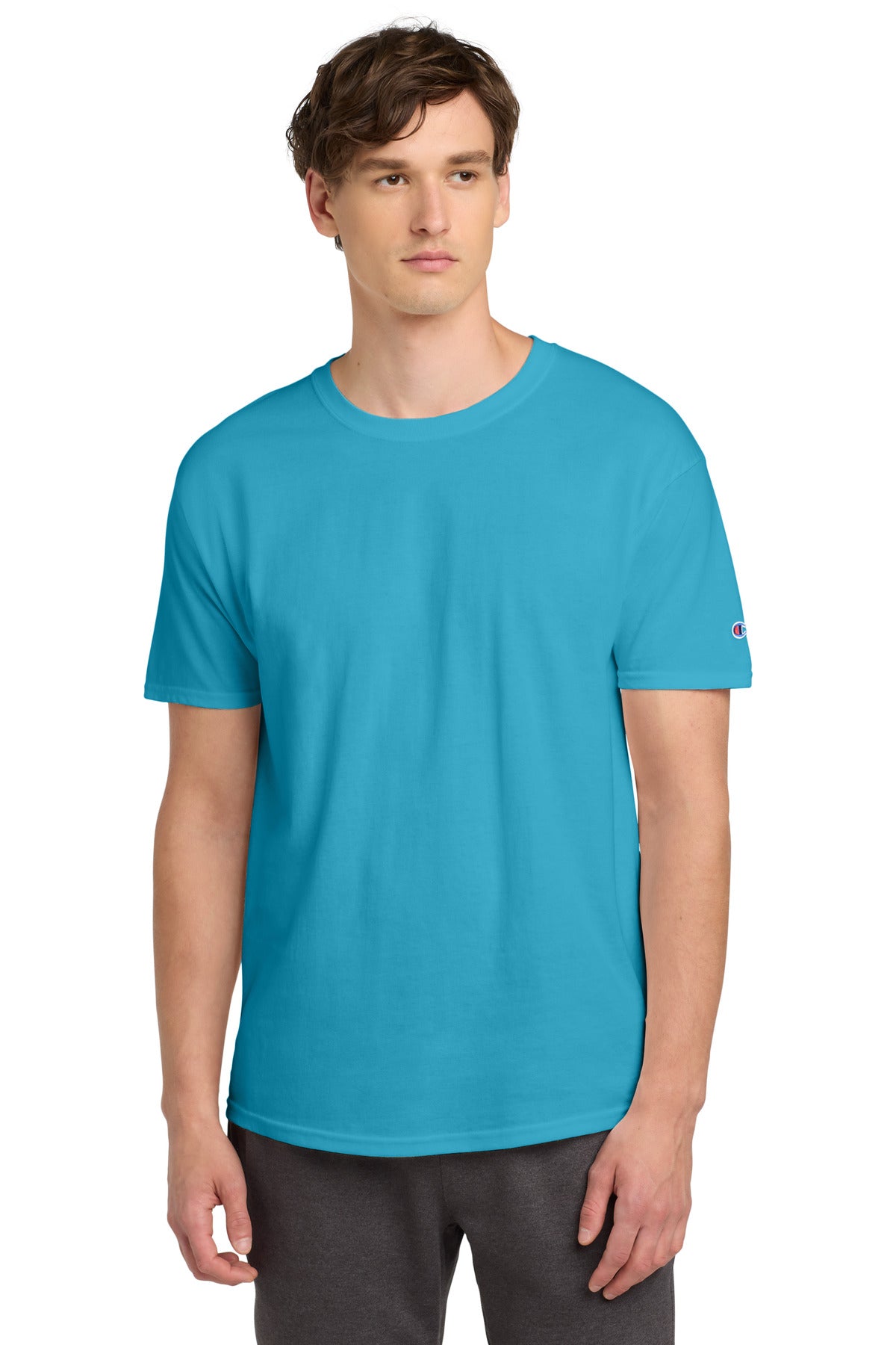 Champion   Heritage 6-Oz. Jersey Tee T425 in Blue Lagoon