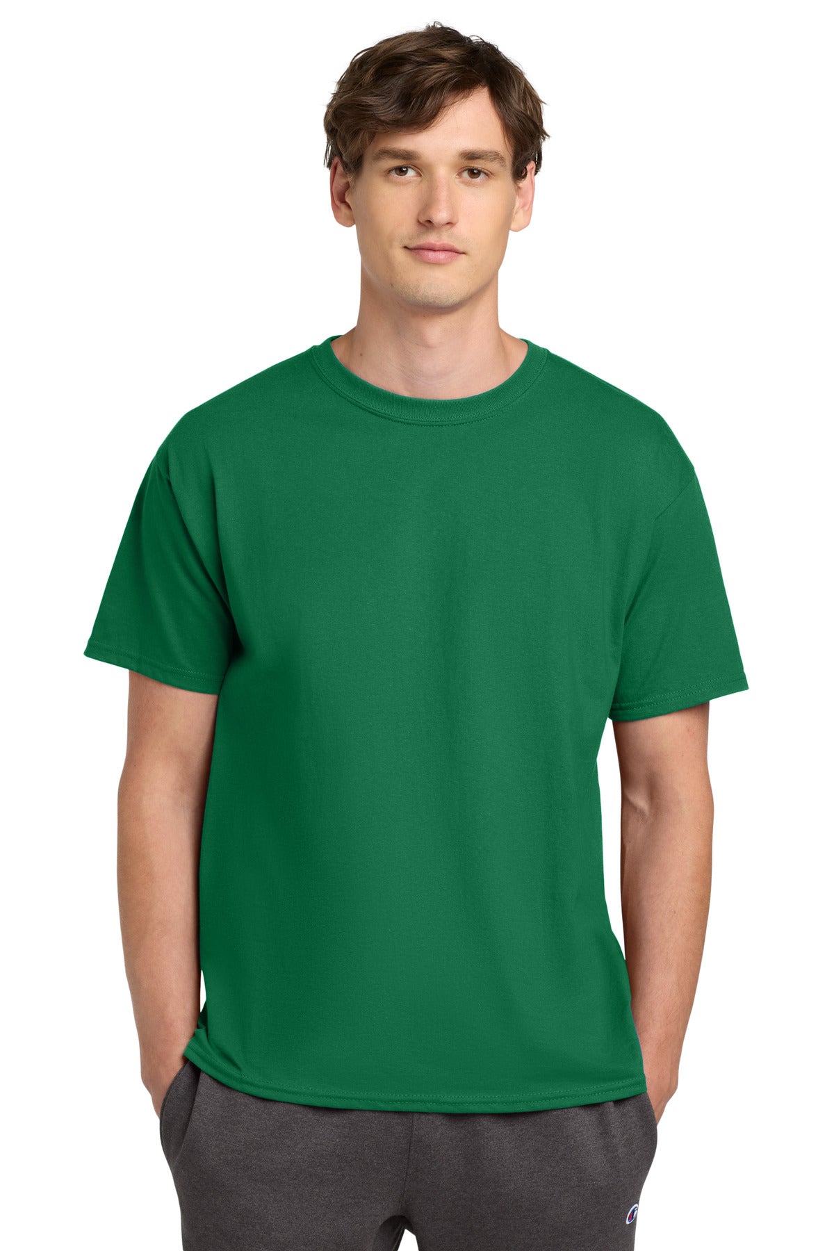 Champion   Heritage 6-Oz. Jersey Tee T425 in Kelly Green