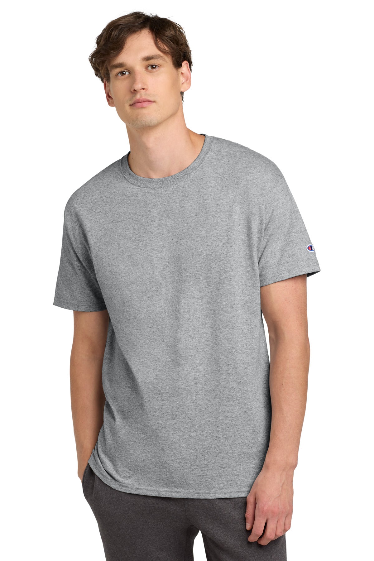 Champion   Heritage 6-Oz. Jersey Tee T425 in Light Steel