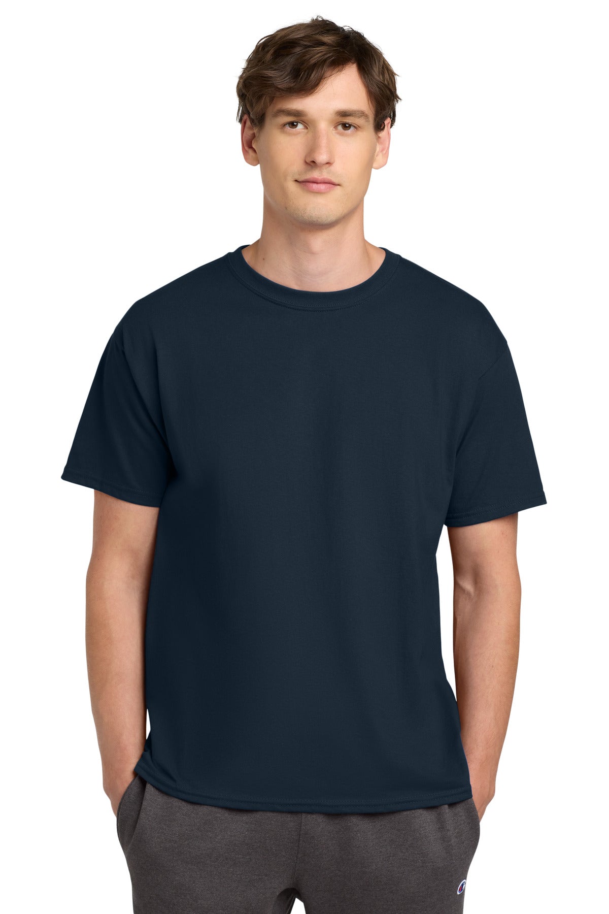 Champion   Heritage 6-Oz. Jersey Tee T425 in Navy