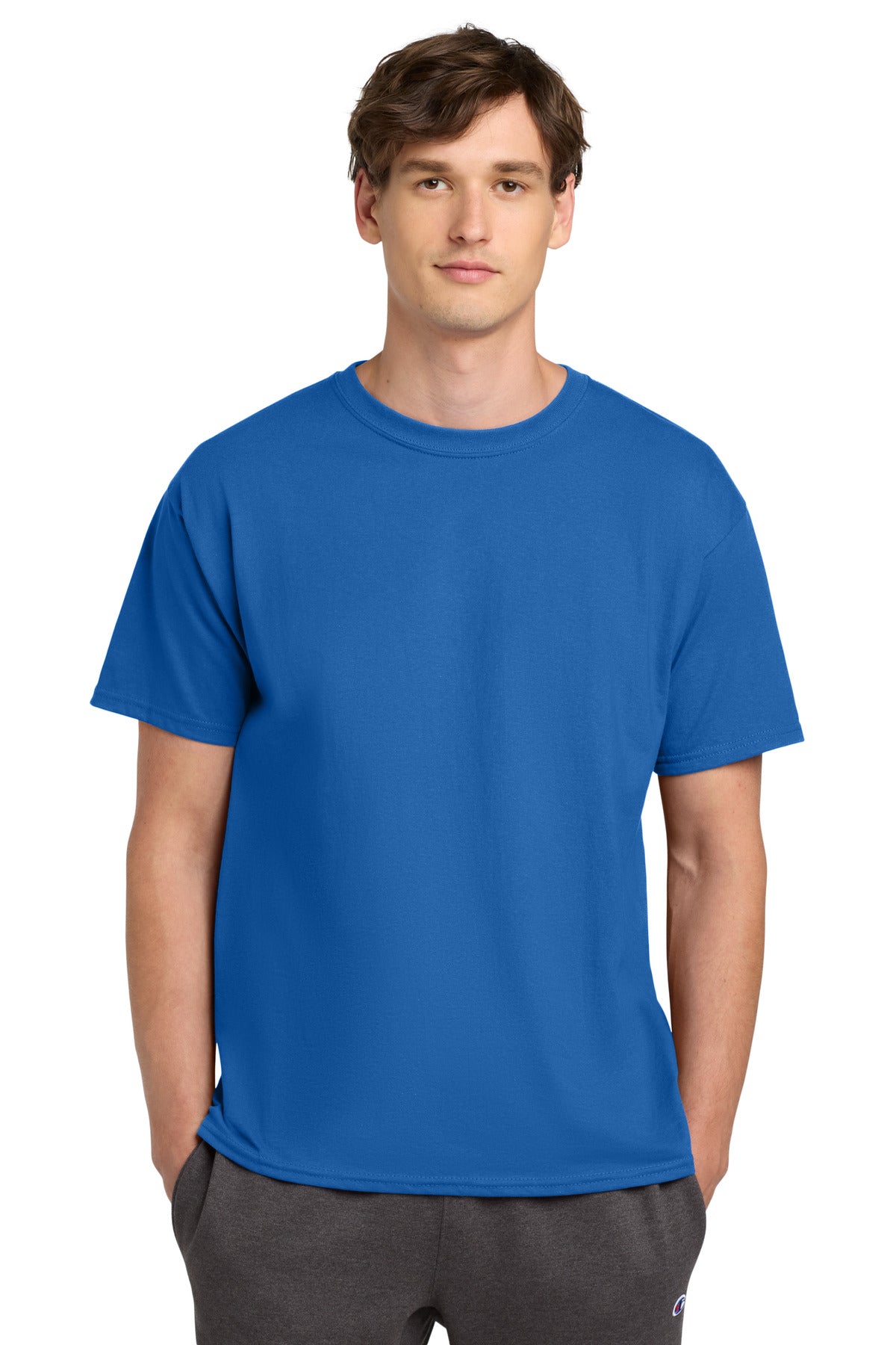 Champion   Heritage 6-Oz. Jersey Tee T425 in Royal Blue