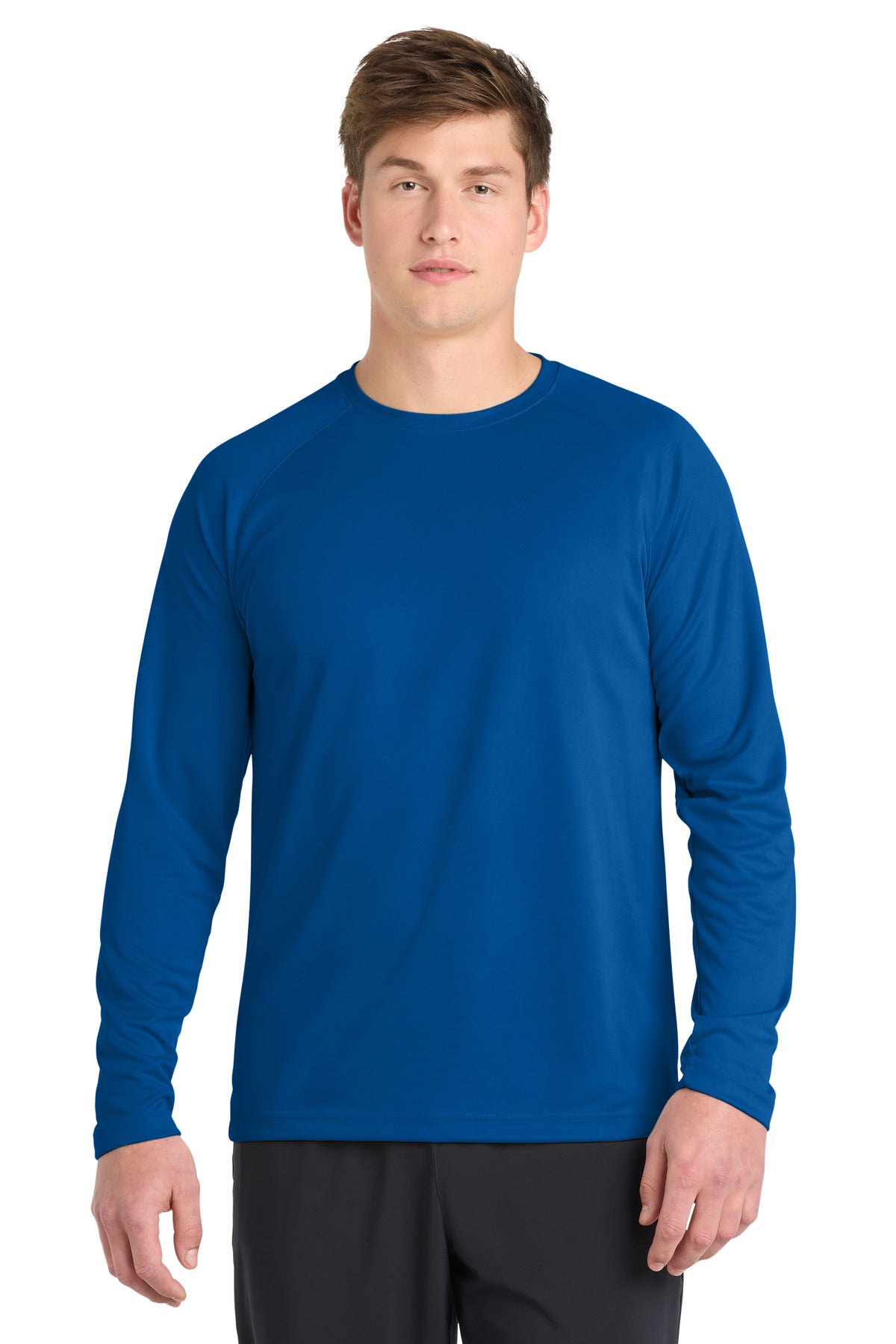 Sport-Tek Dry Zone Long Sleeve Raglan T-Shirt. T473LS in True Royal