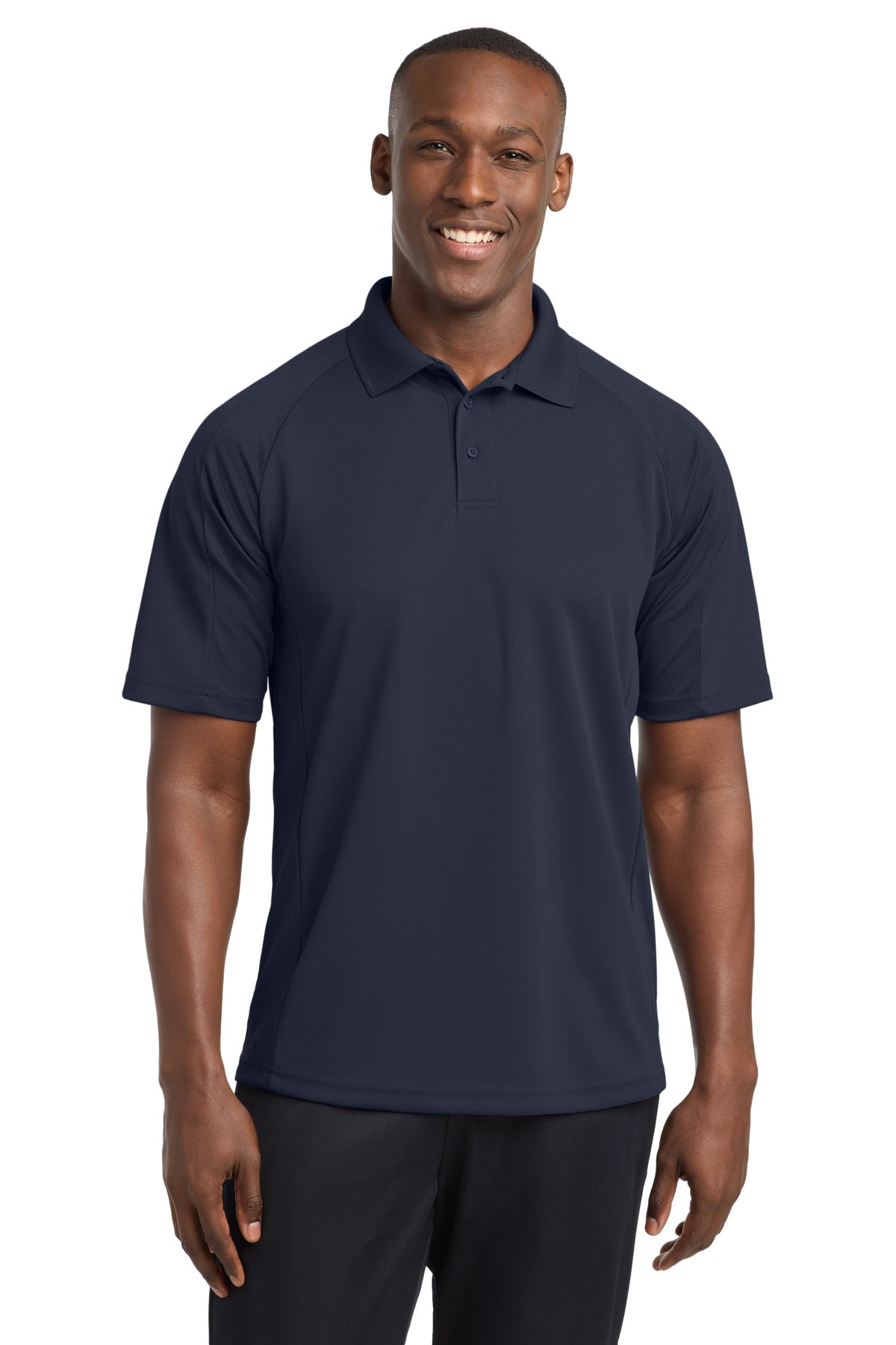 Sport-Tek Dri-Mesh Pro Polo. T474 in Navy
