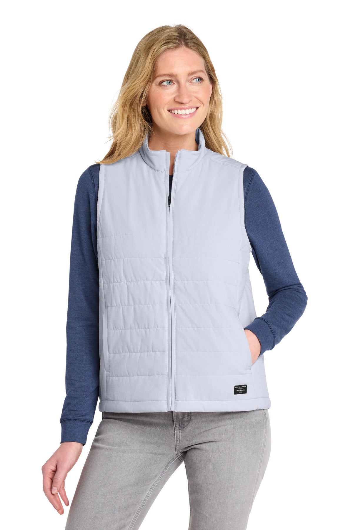 TravisMathew Women's Cold Bay Vest TM1LD002 in Microchip Grey