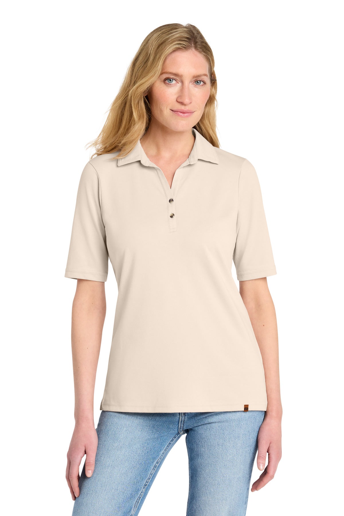 TravisMathew Women's Sunsetters Polo TM1LD004 in Natural Heather