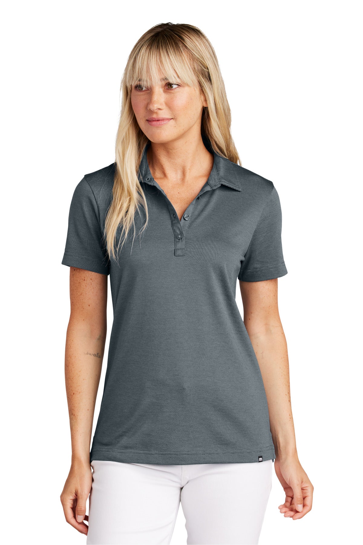 TravisMathew Women's Sunnyvale Polo TM1LD005 in Blue Nights Heather