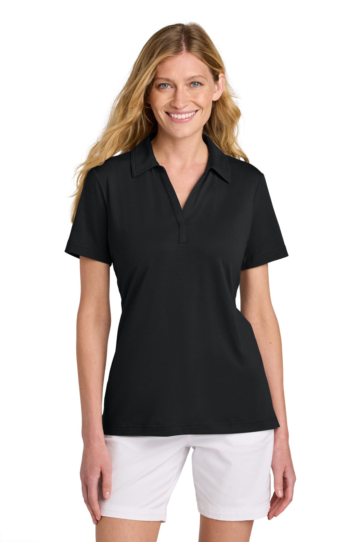 TravisMathew Women's Glenview Solid Polo TM1LF071 in Black